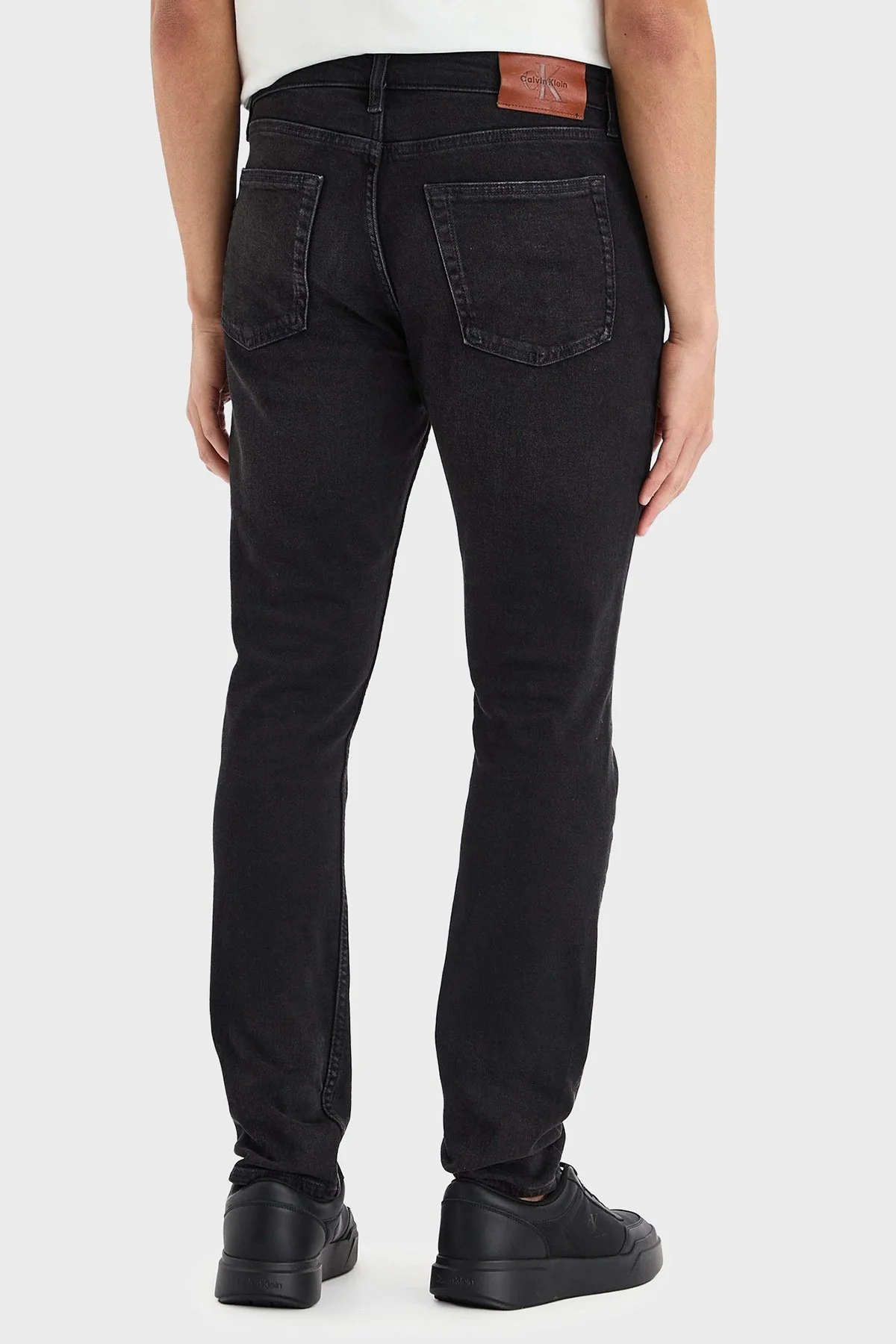 Calvin Klein Slim Fit Düşük Bel Dar Paça Jeans LV04RG713GZCG Erkek Kot Pantolon LV04RG713G ZCG SİYAH - 3