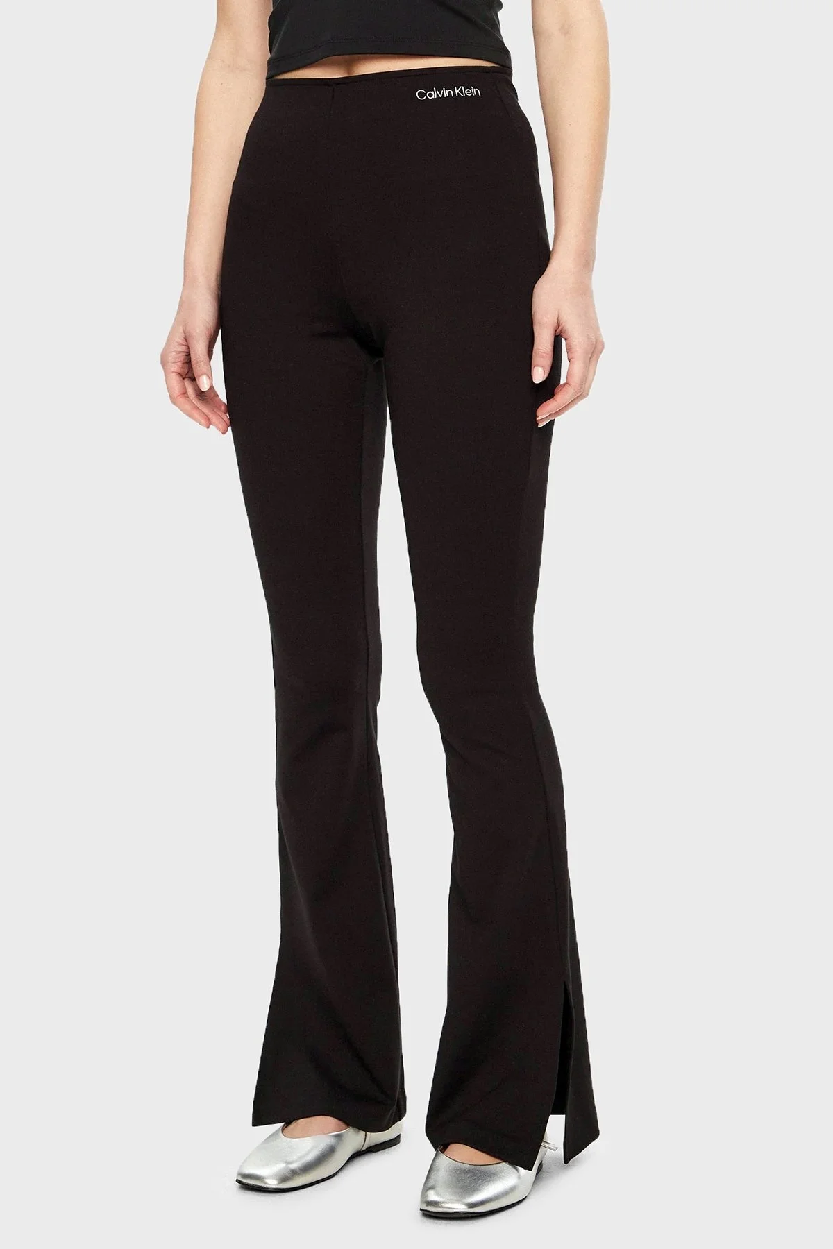 Calvin Klein Slim Fit Geniş Paça J20J225089BEH Bayan Tayt J20J225089 BEH SİYAH - 6