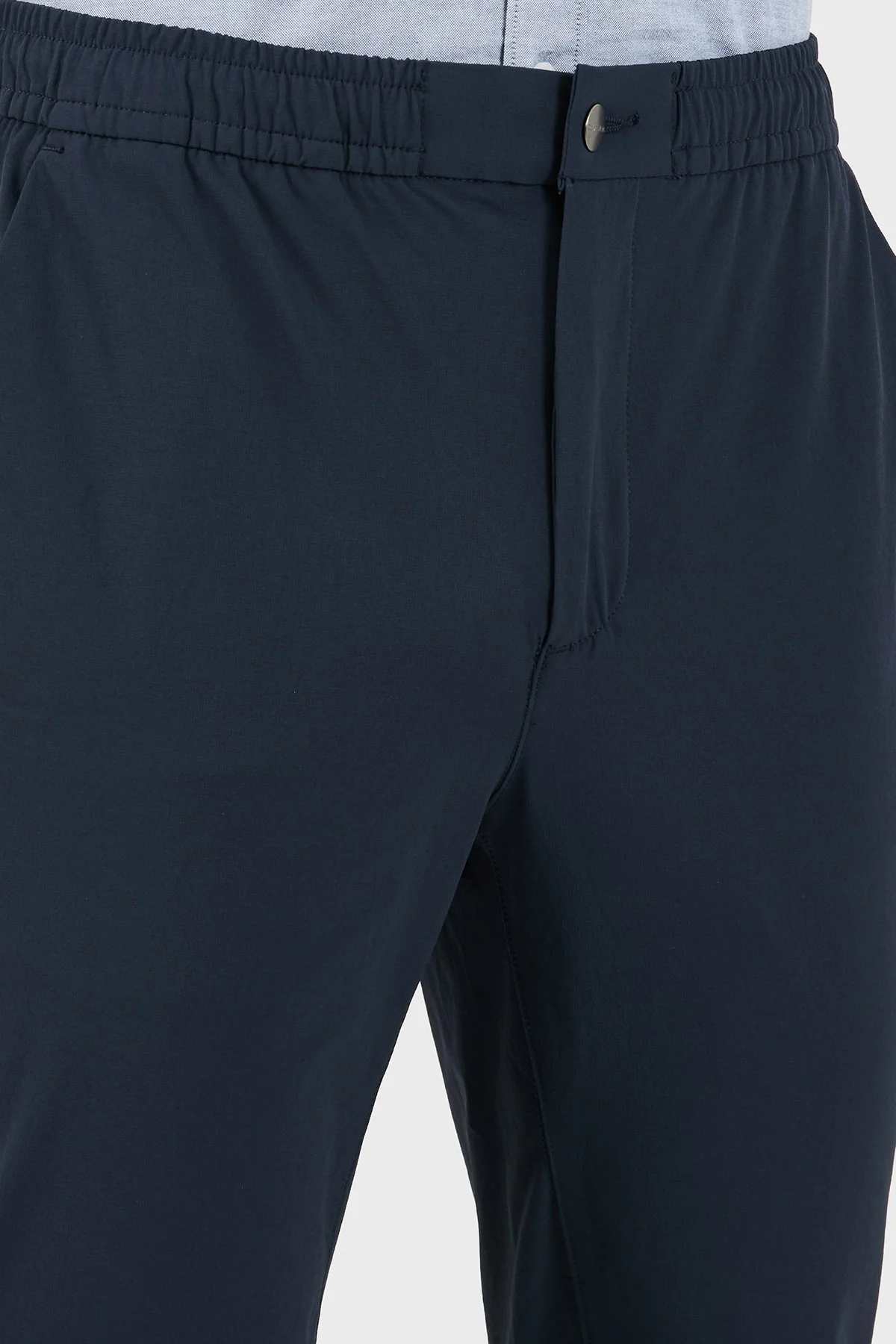 Calvin Klein Slim Fit Lastikli Bel Dar Paça LV04LH603GCEF Erkek Pantolon LV04LH603G CEF Lacivert - 6