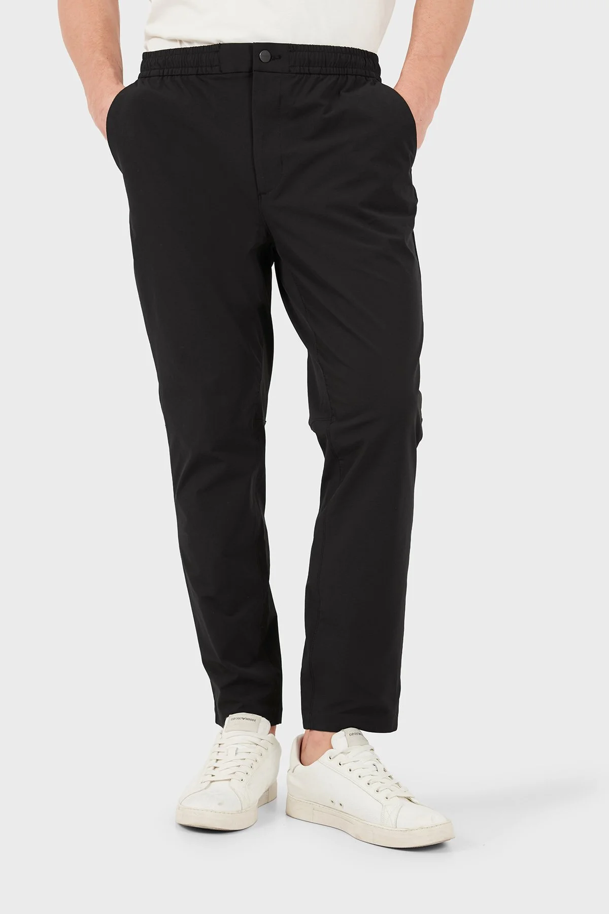 Calvin Klein Slim Fit Lastikli Bel LV04LH603GUB1 Erkek Pantolon LV04LH603G UB1 Siyah - 4