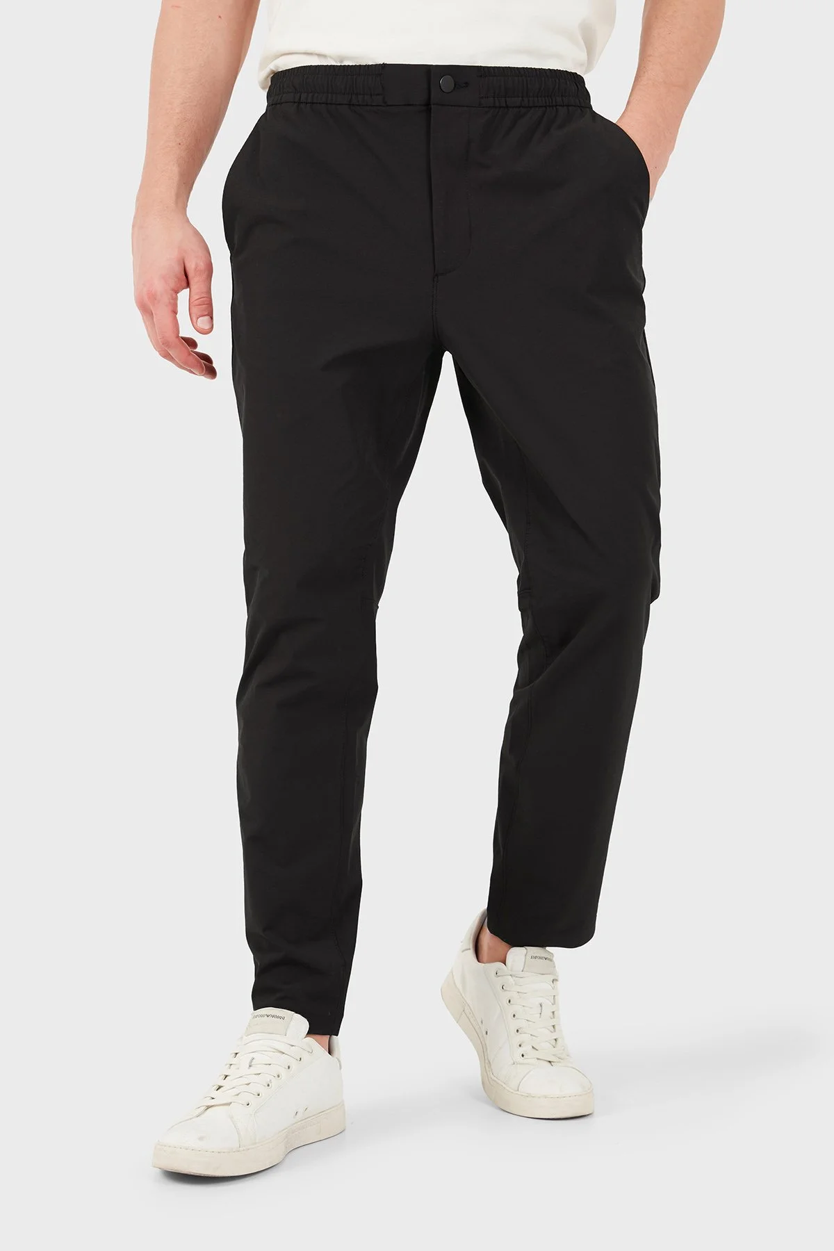 Calvin Klein Slim Fit Lastikli Bel LV04LH603GUB1 Erkek Pantolon LV04LH603G UB1 Siyah - 5