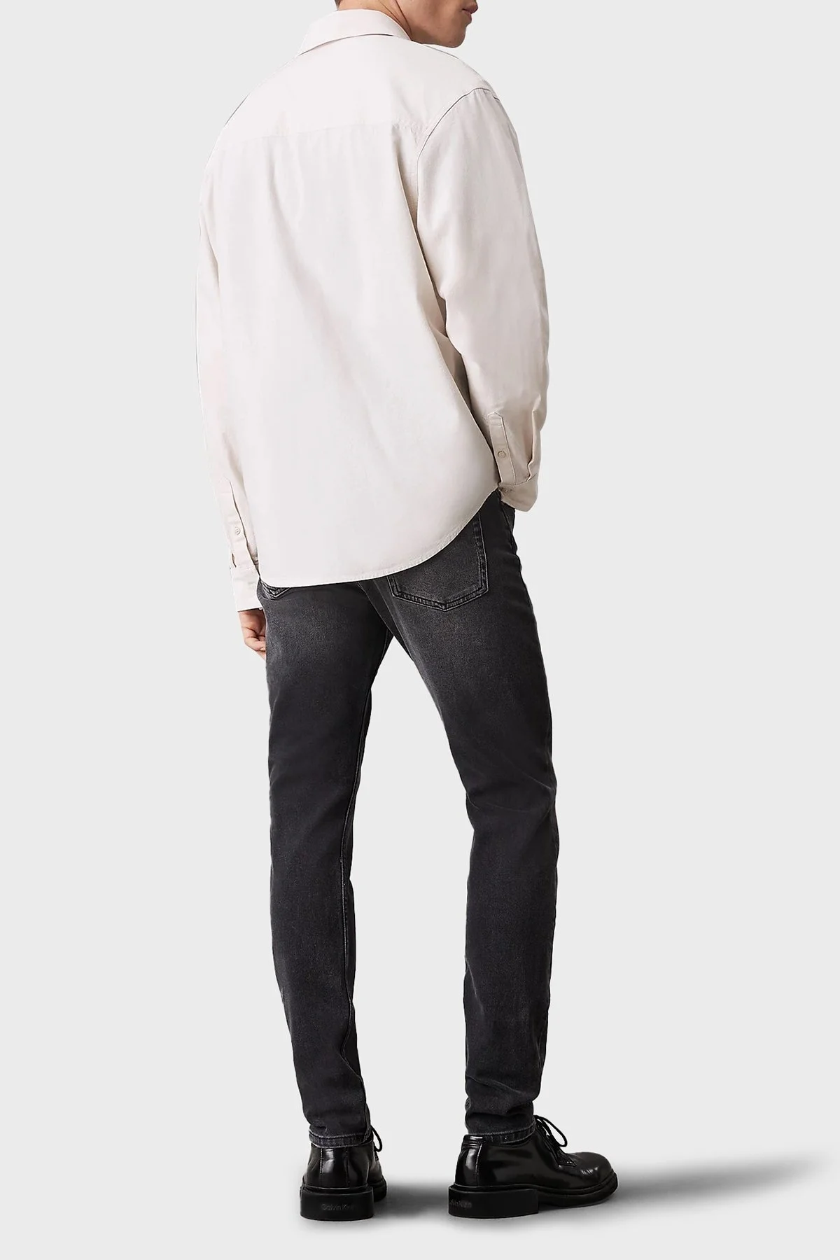 Calvin Klein Slim Fit Normal Bel Dar Paça Jeans J30J3265321BY Erkek Kot Pantolon J30J326532 1BY SİYAH - 7