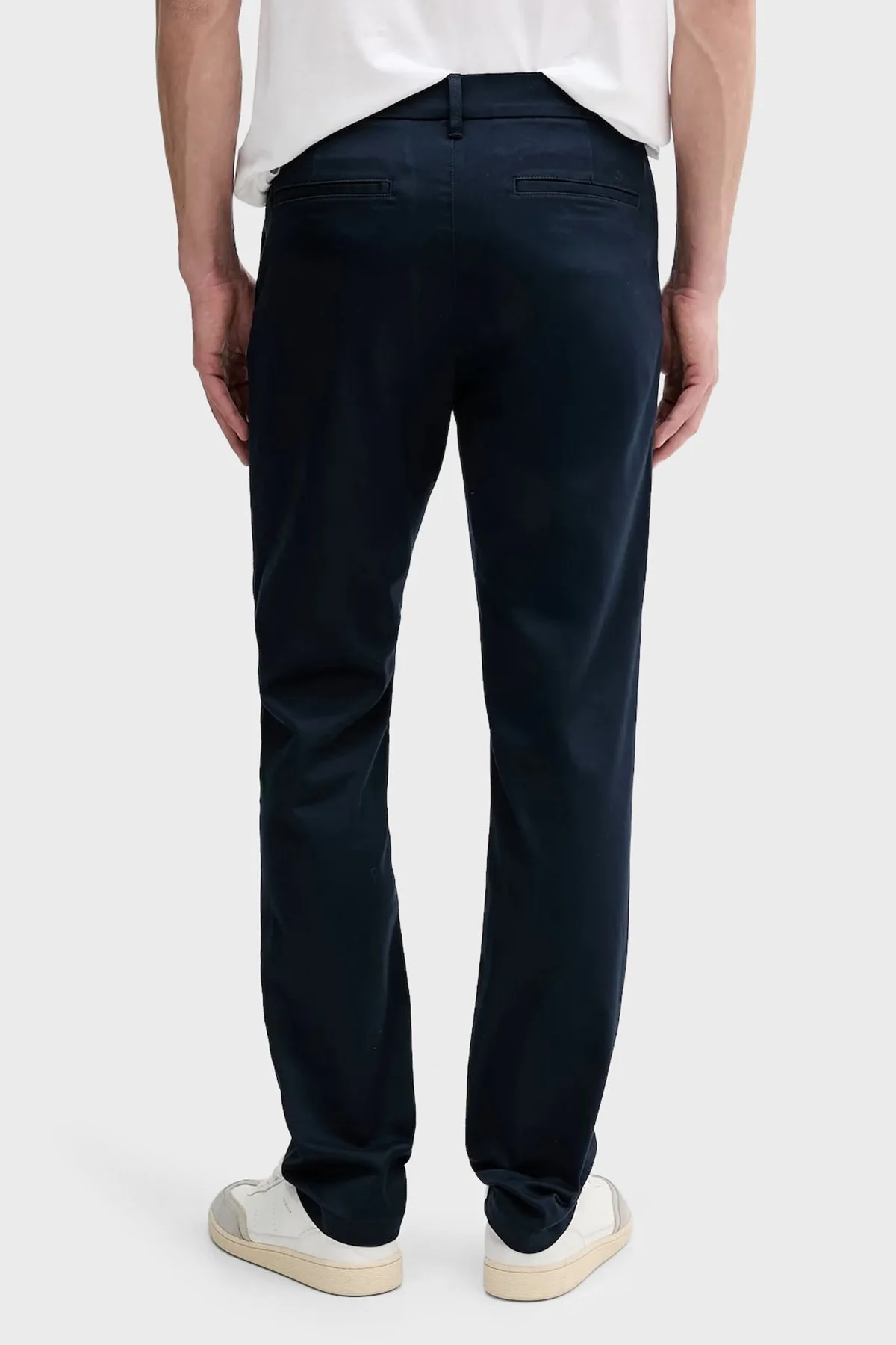 Calvin Klein Slim Fit Normal Bel Düz Paça Chino LV040EM633CEF Erkek Pantolon LV040EM633 CEF LACİVERT - 3