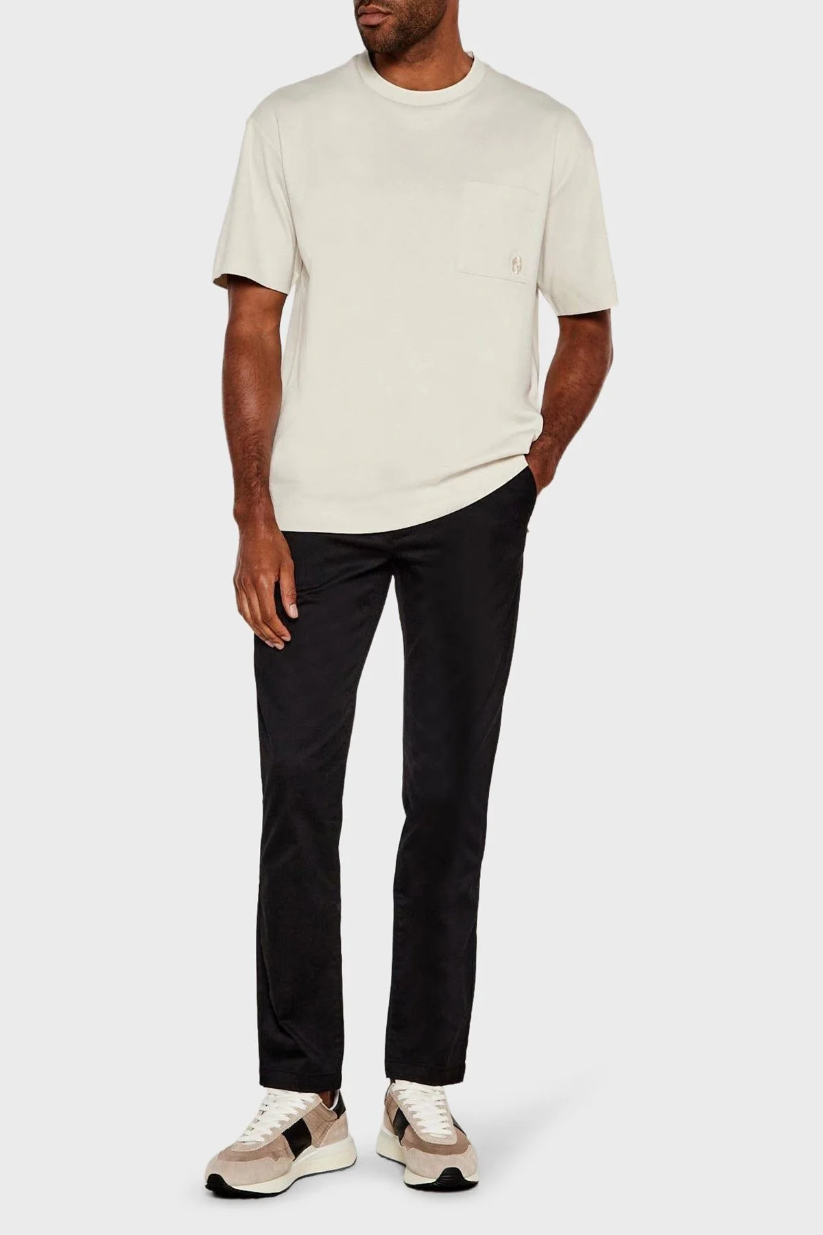 Calvin Klein Slim Fit Normal Bel Düz Paça Chino LV040EM633UB1 Erkek Pantolon LV040EM633 UB1 SİYAH - 2