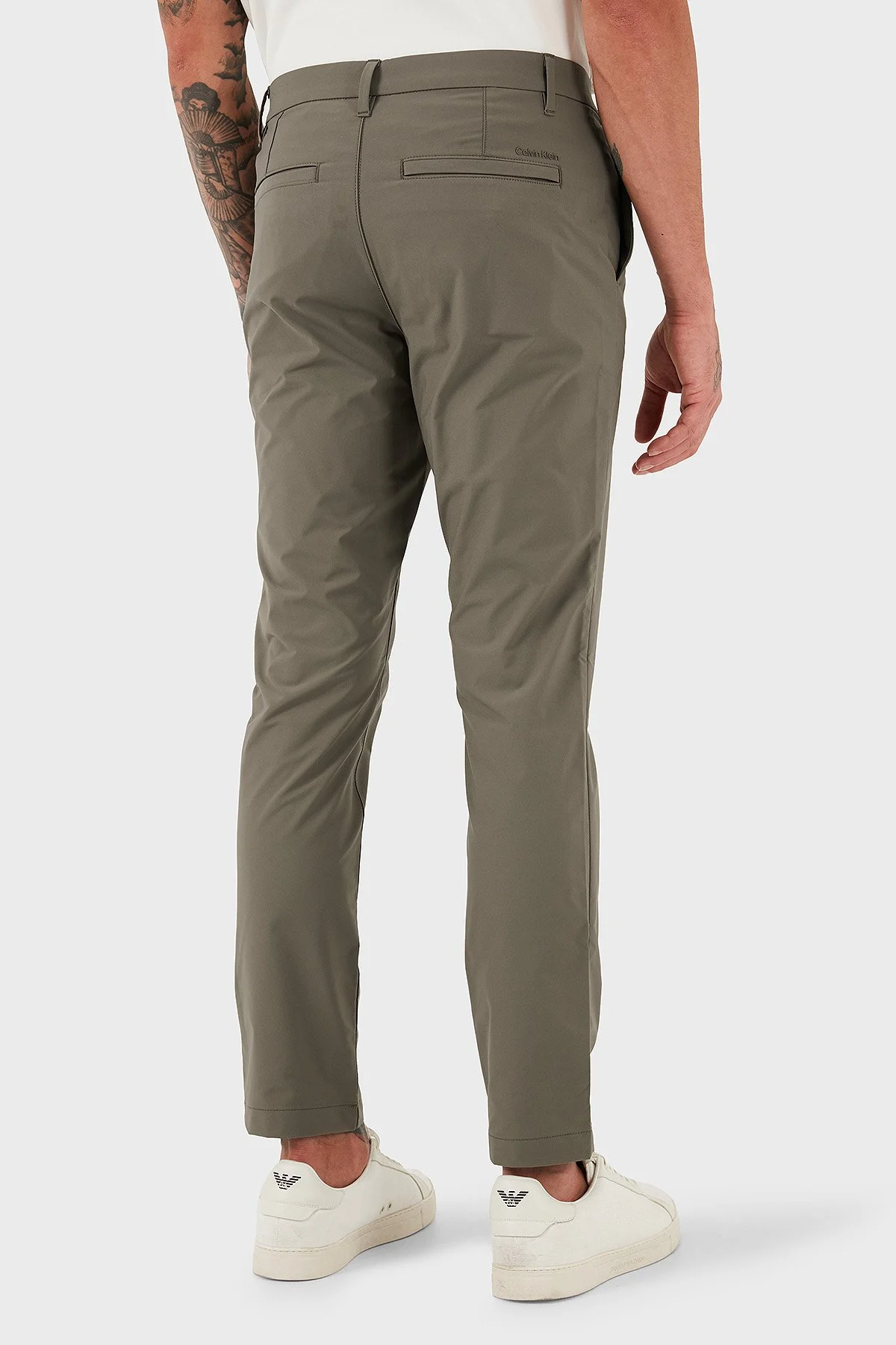 Calvin Klein Slim Fit Normal Bel Düz Paça LV04LB610GPAY Erkek Pantolon LV04LB610G PAY KAHVE - 3