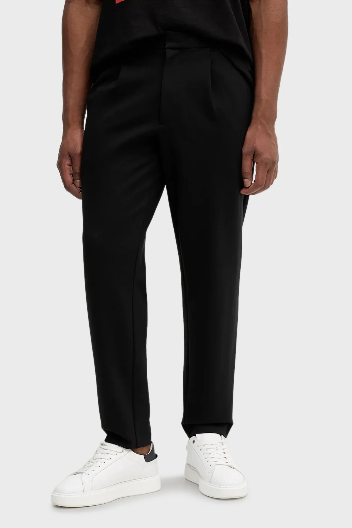 Calvin Klein Slim Fit Normal Bel Düz Paça LV04LE613GUB1 Erkek Pantolon LV04LE613G UB1 SİYAH - 1