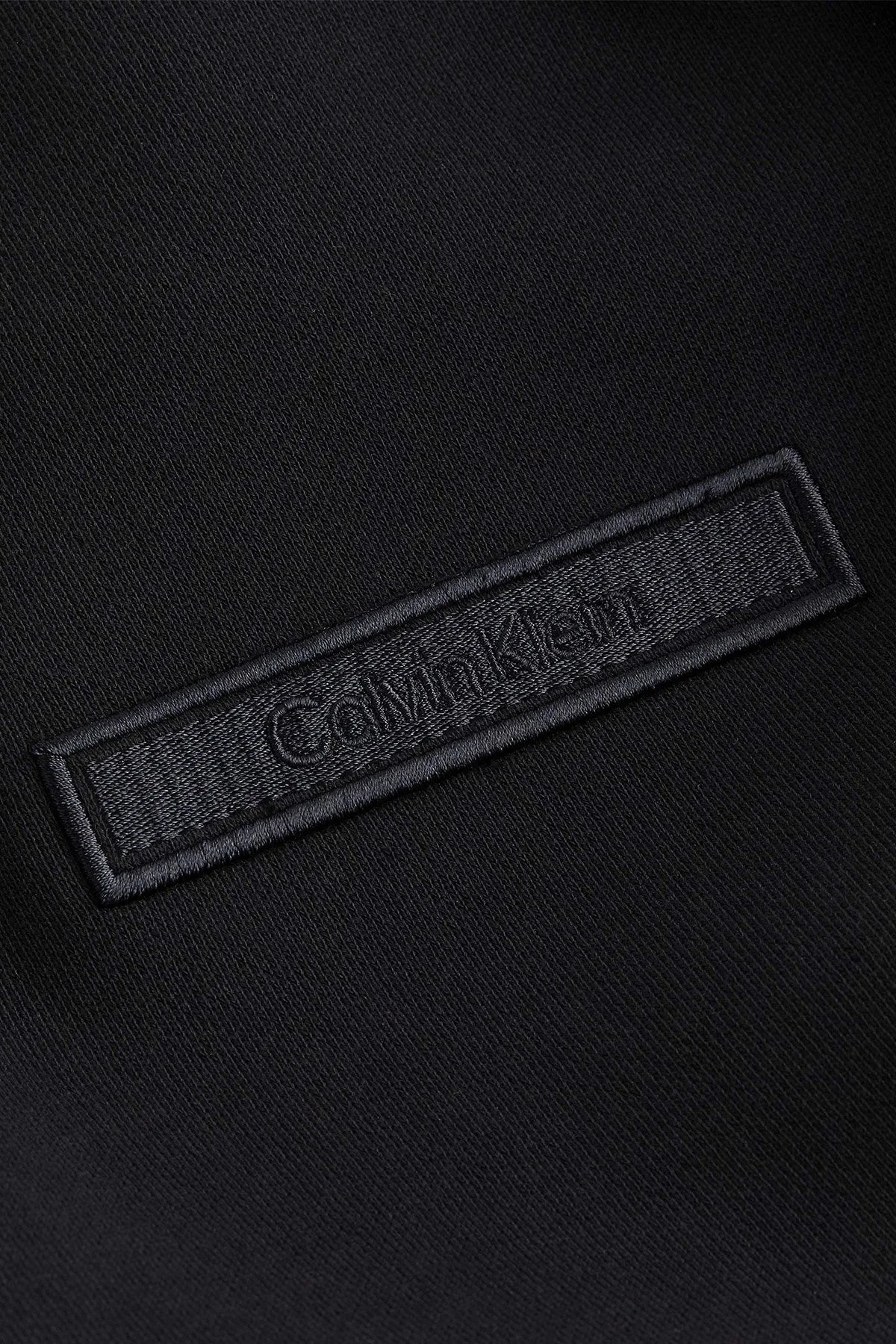 Calvin Klein Slim Fit Pamuklu Yarım Fermuarlı Dik Yaka K10K113729BEH Erkek Sweat K10K113729 BEH SİYAH - 2