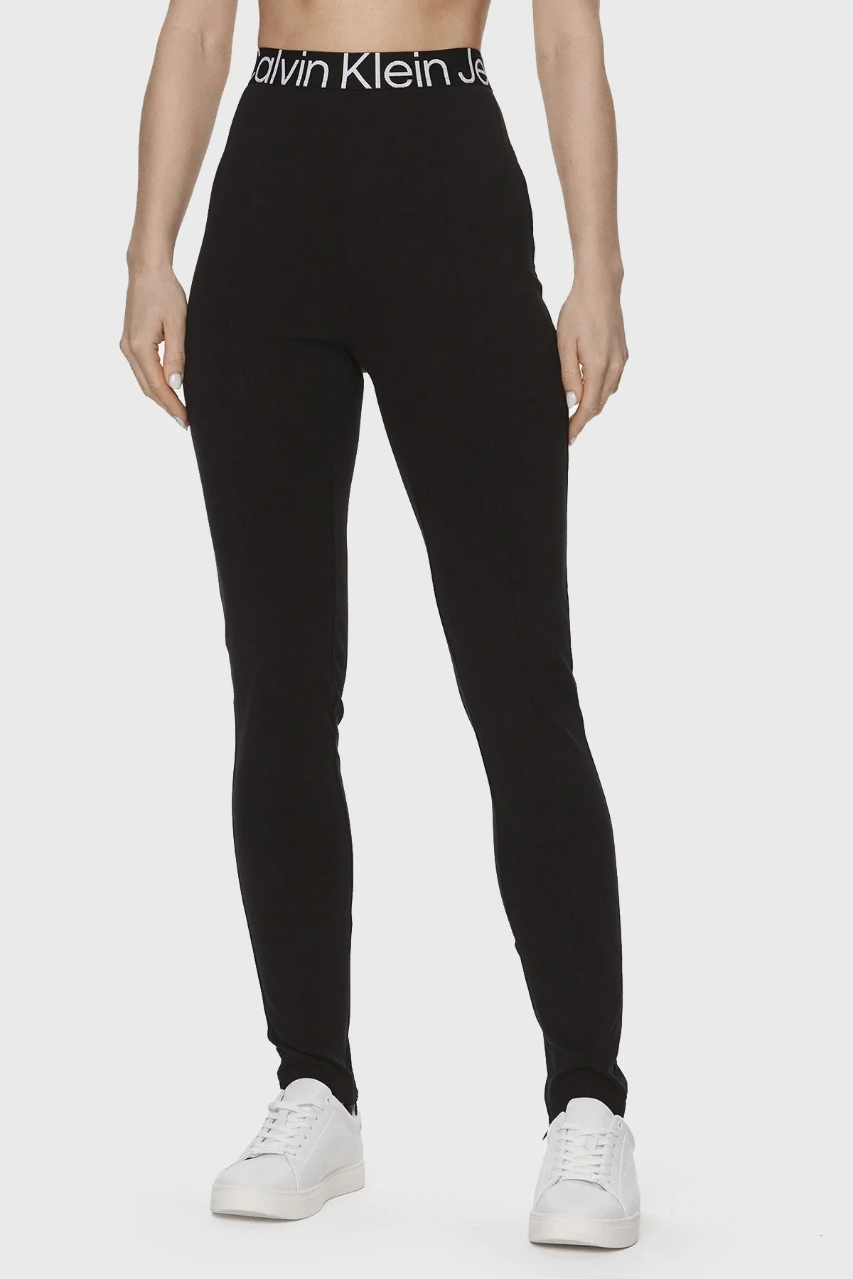 Calvin Klein Slim Fit Yüksek Bel Leggings J20J222601BEH Bayan Pantolon J20J222601 BEH SİYAH - 2