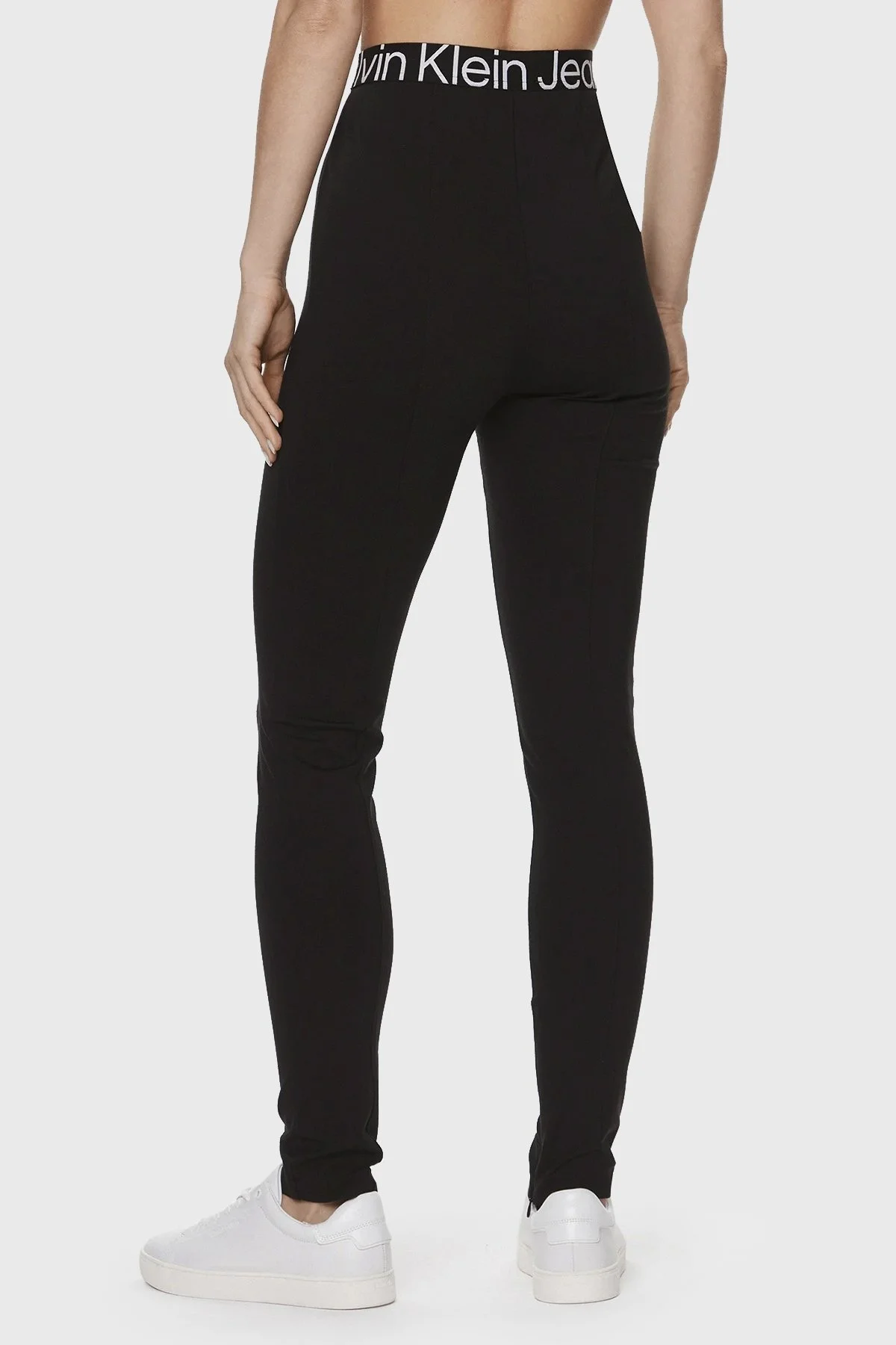 Calvin Klein Slim Fit Yüksek Bel Leggings J20J222601BEH Bayan Pantolon J20J222601 BEH SİYAH - 3