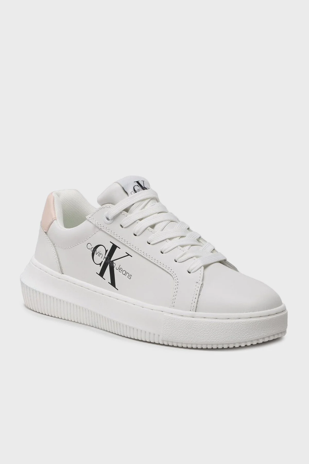 Calvin Klein Sneaker Bayan Ayakkabı YW0YW00823 02T BEYAZ - 5