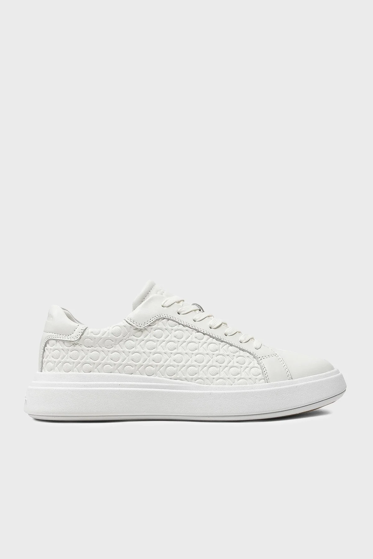 Calvin Klein Sneaker HM0HM014980LB Erkek Ayakkabı HM0HM01498 0LB BEYAZ - 1