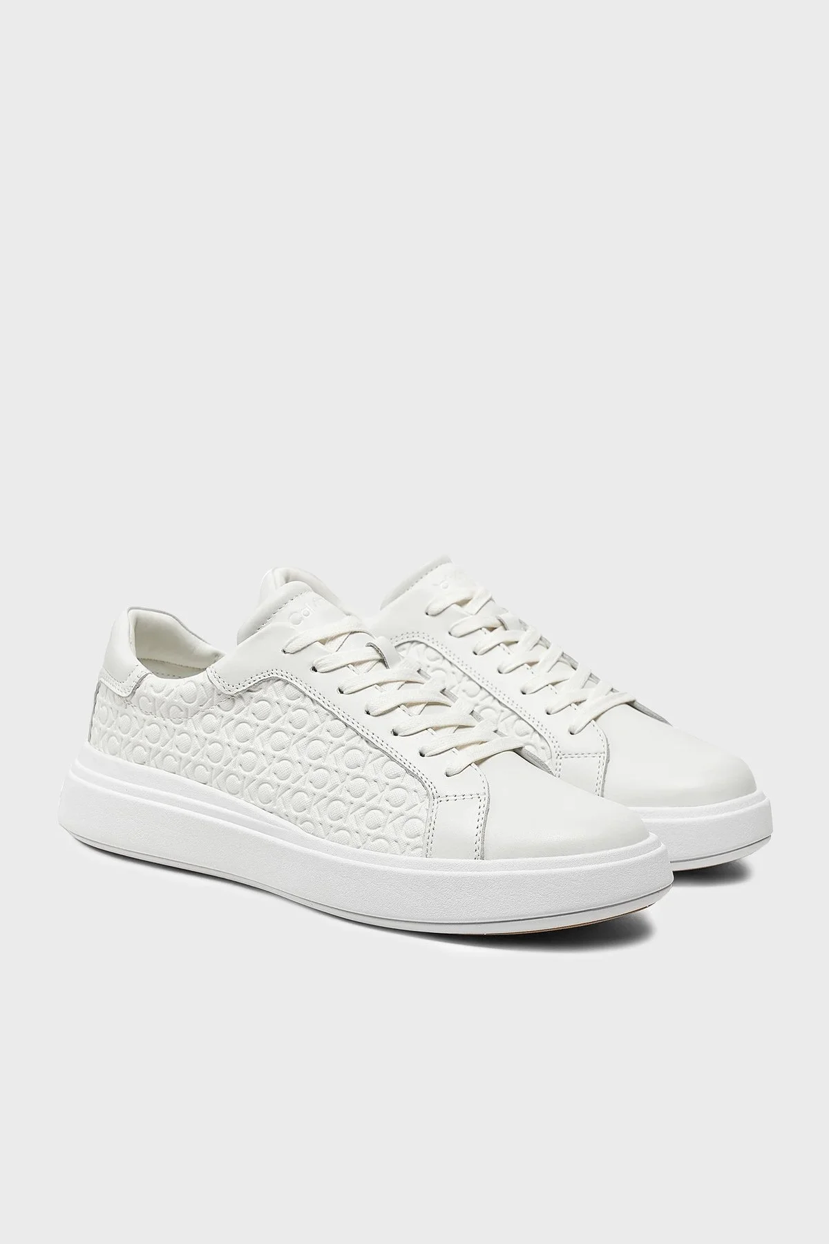 Calvin Klein Sneaker HM0HM014980LB Erkek Ayakkabı HM0HM01498 0LB BEYAZ - 2