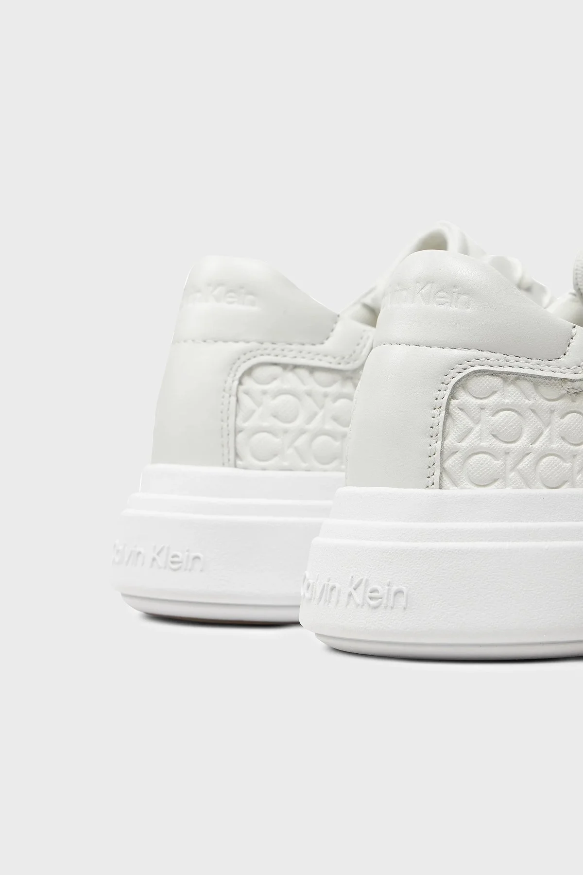 Calvin Klein Sneaker HM0HM014980LB Erkek Ayakkabı HM0HM01498 0LB BEYAZ - 6
