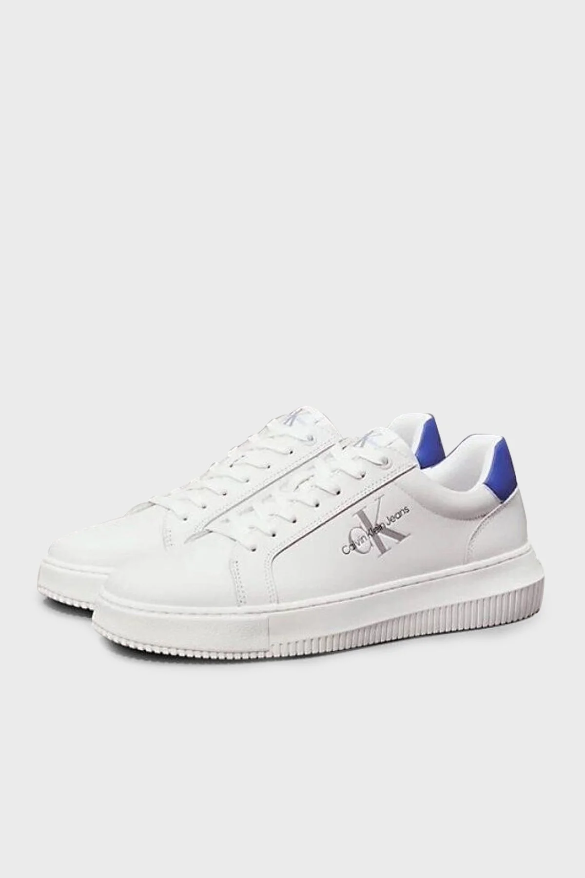 Calvin Klein Sneaker YM0YM0068101S Erkek Ayakkabı YM0YM00681 01S BEYAZ-MAVİ - 2