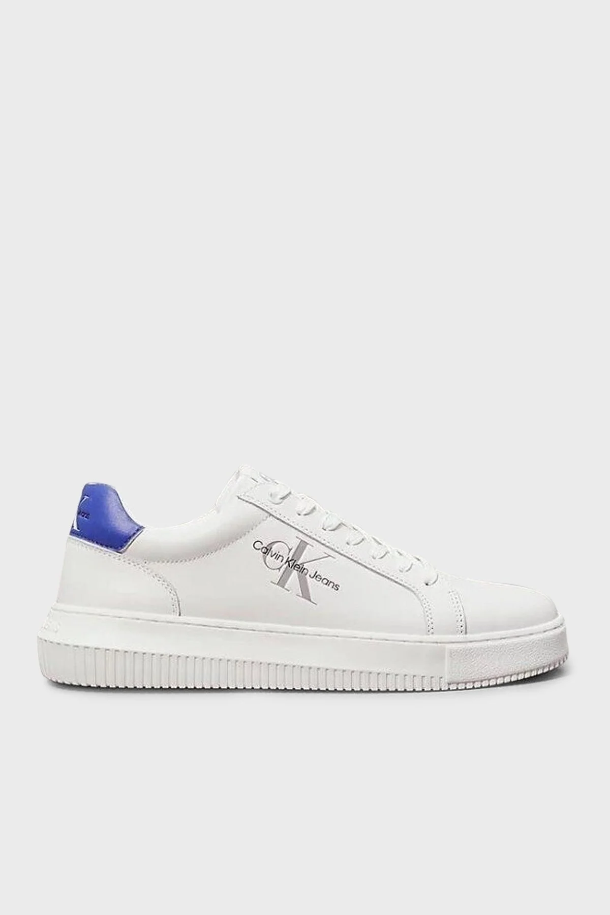 Calvin Klein Sneaker YM0YM0068101S Erkek Ayakkabı YM0YM00681 01S BEYAZ-MAVİ - 5