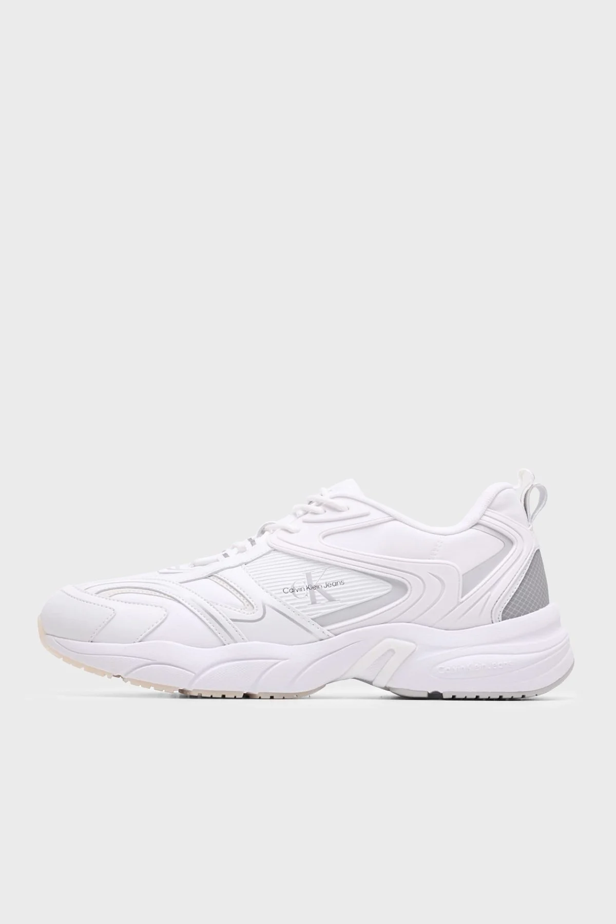 Calvin Klein Sneaker YM0YM009840K4 Erkek Ayakkabı YM0YM00984 0K4 BEYAZ - 1
