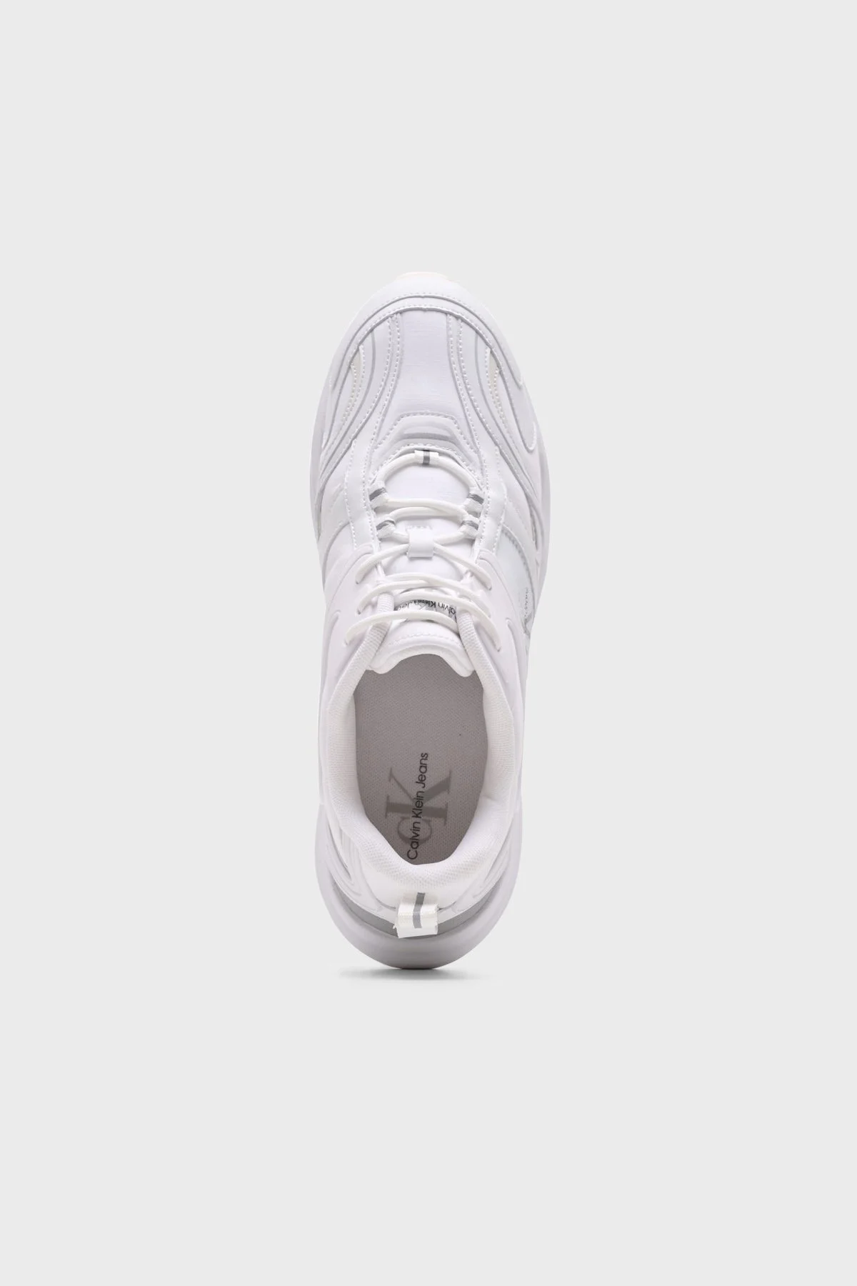 Calvin Klein Sneaker YM0YM009840K4 Erkek Ayakkabı YM0YM00984 0K4 BEYAZ - 4