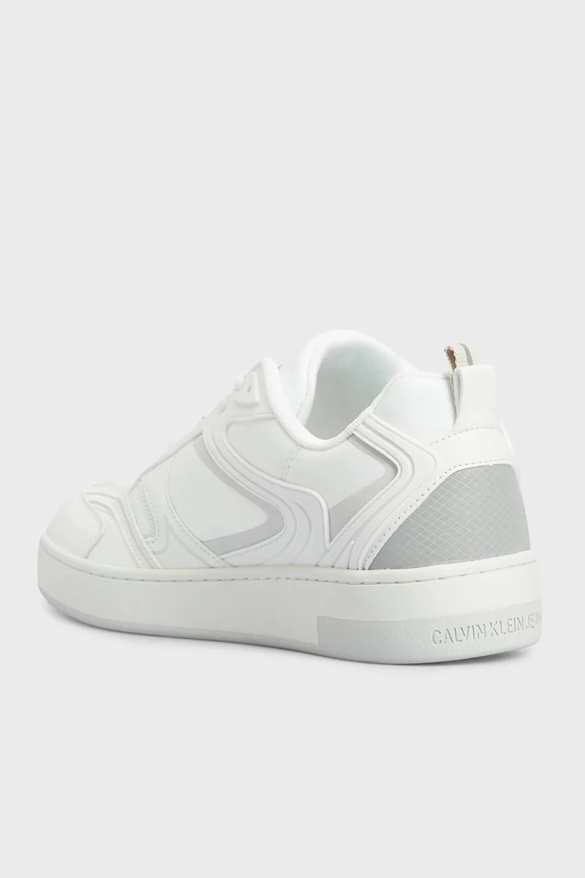 Calvin Klein Sneaker YM0YM009930K4 Erkek Ayakkabı YM0YM00993 0K4 BEYAZ - 5
