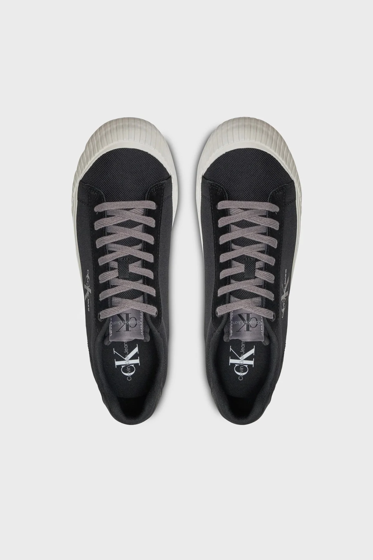 Calvin Klein Sneaker YM0YM010000GQ Erkek Ayakkabı YM0YM01000 0GQ SİYAH-BEYAZ - 5