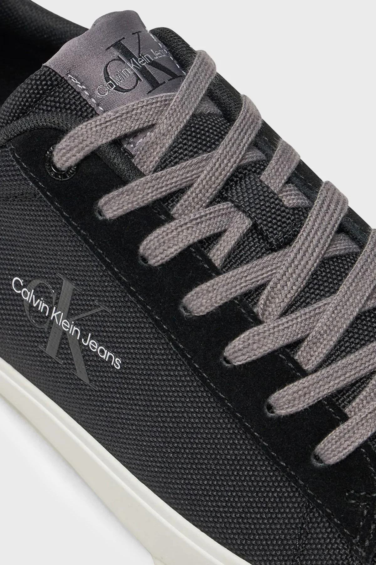 Calvin Klein Sneaker YM0YM010000GQ Erkek Ayakkabı YM0YM01000 0GQ SİYAH-BEYAZ - 6