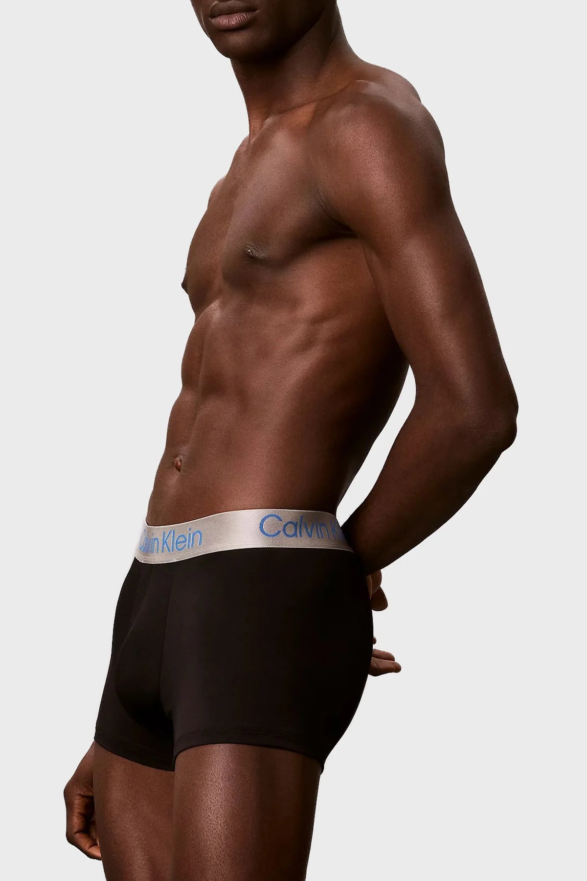 Calvin Klein Streç Logolu 3 Pack LV00NB4269JFA Erkek Boxer LV00NB4269 JFA Siyah - 5