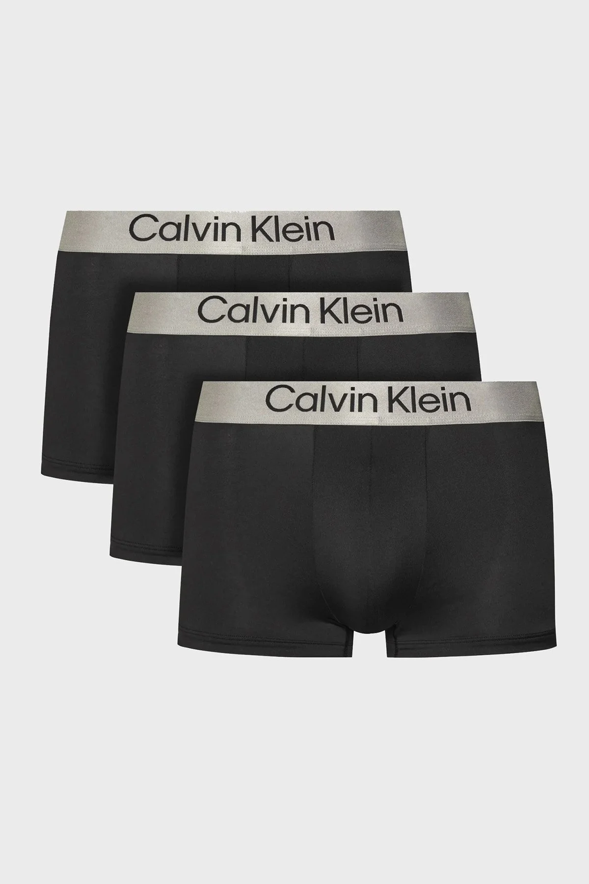 Calvin Klein Streç Logolu 3 Pack LV00NB4269UB1 Erkek Boxer LV00NB4269 UB1 SİYAH - 13