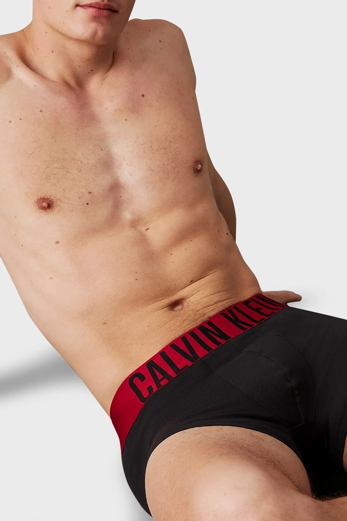 Calvin Klein Streç Pamuklu 3 Pack 000NB3608AQ5X Erkek Boxer 000NB3608A Q5X SİYAH-BORDO - 5