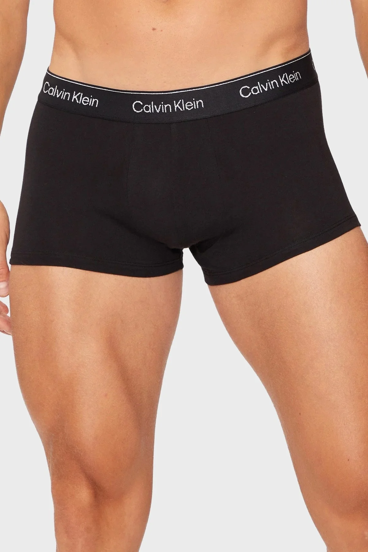 Calvin Klein Streç Pamuklu 3 Pack 000NB4076AQ6A Erkek Boxer 000NB4076A Q6A SİYAH - 2