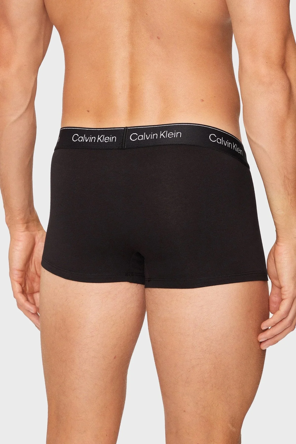 Calvin Klein Streç Pamuklu 3 Pack 000NB4076AQ6A Erkek Boxer 000NB4076A Q6A SİYAH - 3