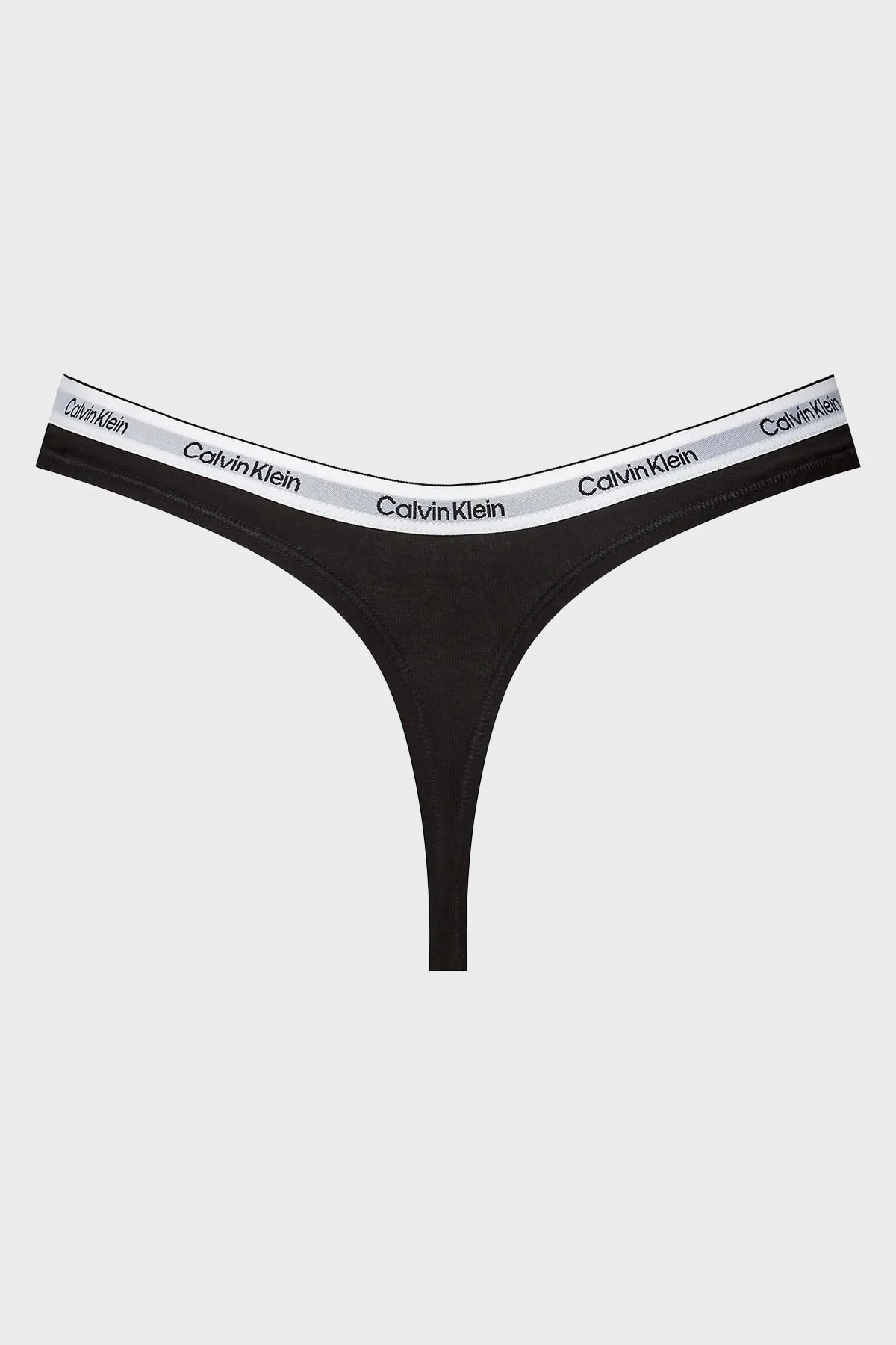 Calvin Klein Streç Pamuklu 3 Pack Tanga 000QD5209EMPI Bayan Külot 000QD5209E MPI SİYAH-BEYAZ-GRİ - 3