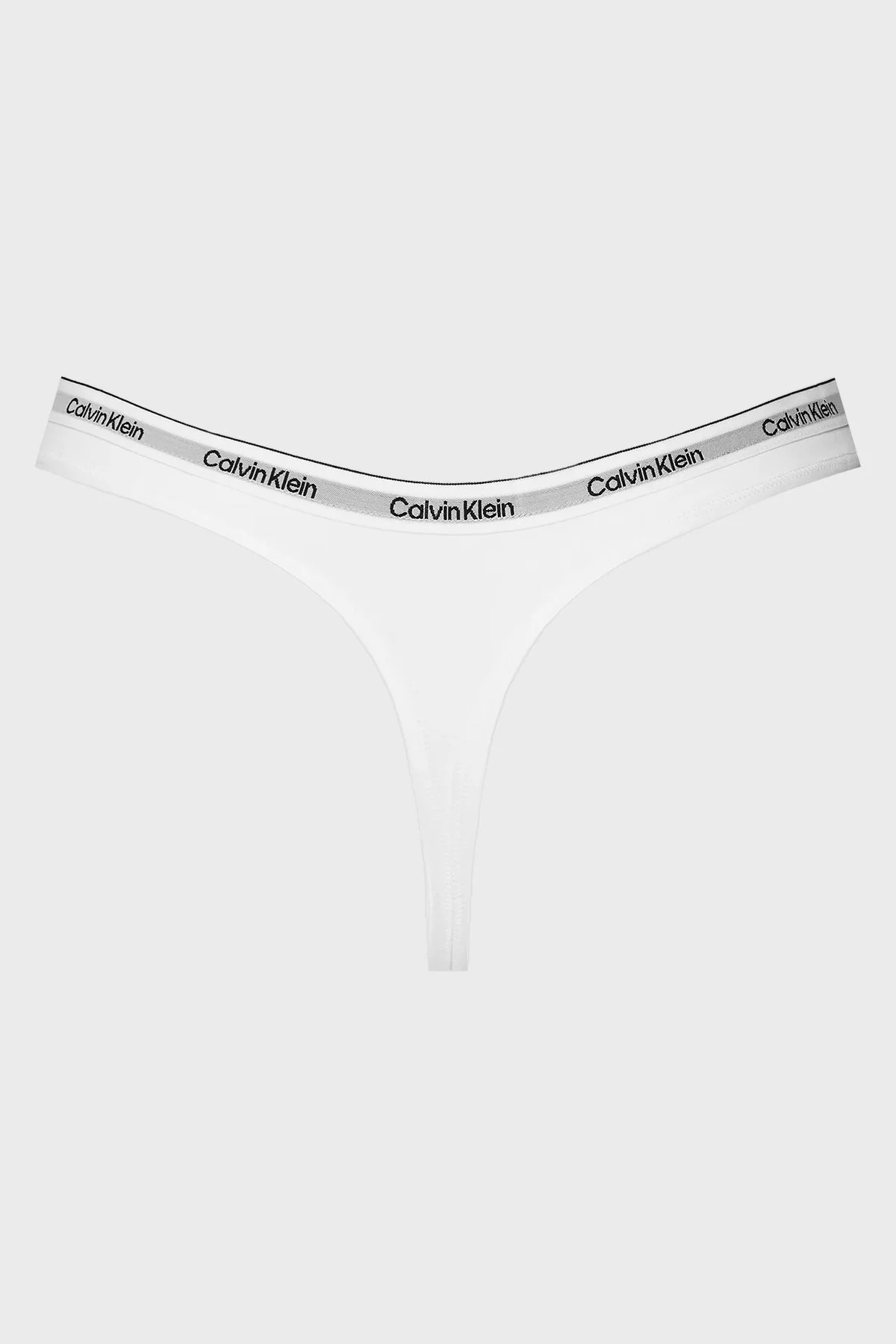 Calvin Klein Streç Pamuklu 3 Pack Tanga 000QD5209EMPI Bayan Külot 000QD5209E MPI SİYAH-BEYAZ-GRİ - 7