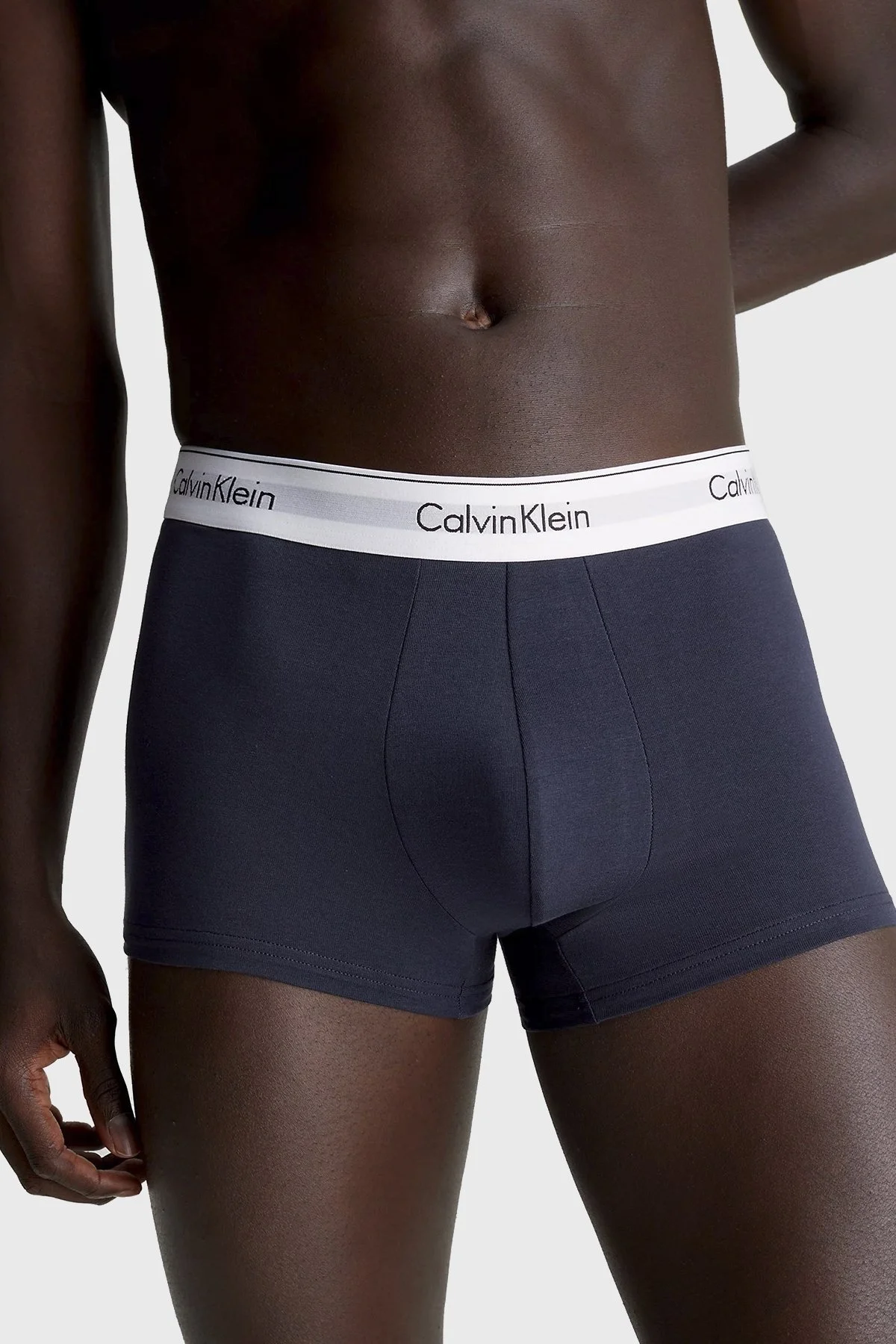 Calvin Klein Streç Pamuklu 5 Pack 000NB3774AMVO Erkek Boxer 000NB3774A MVO Siyah-Pudra-Kırmızı - 2