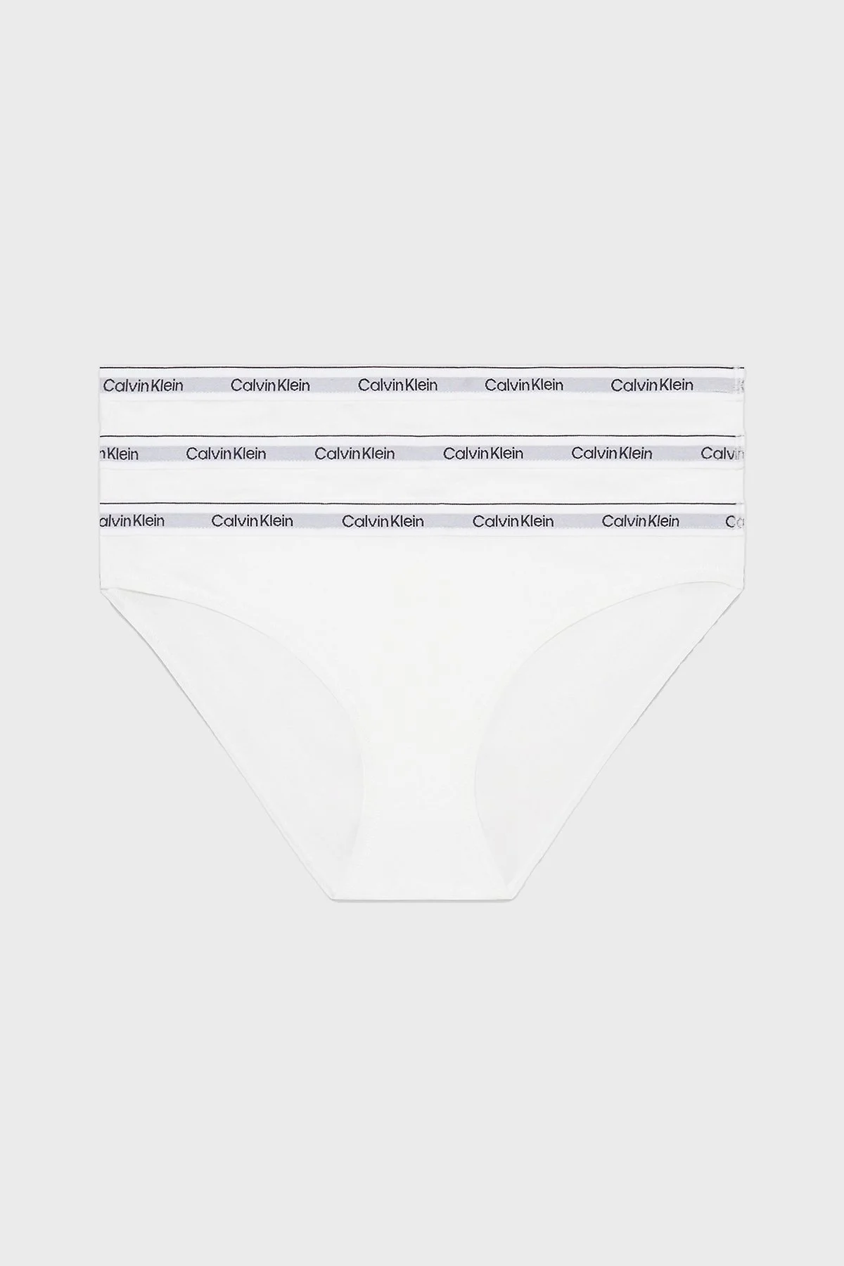 Calvin Klein Streç Pamuklu Düşük Bel 3 Pack 000QD5207E100 Bayan Külot 000QD5207E 100 BEYAZ - 6