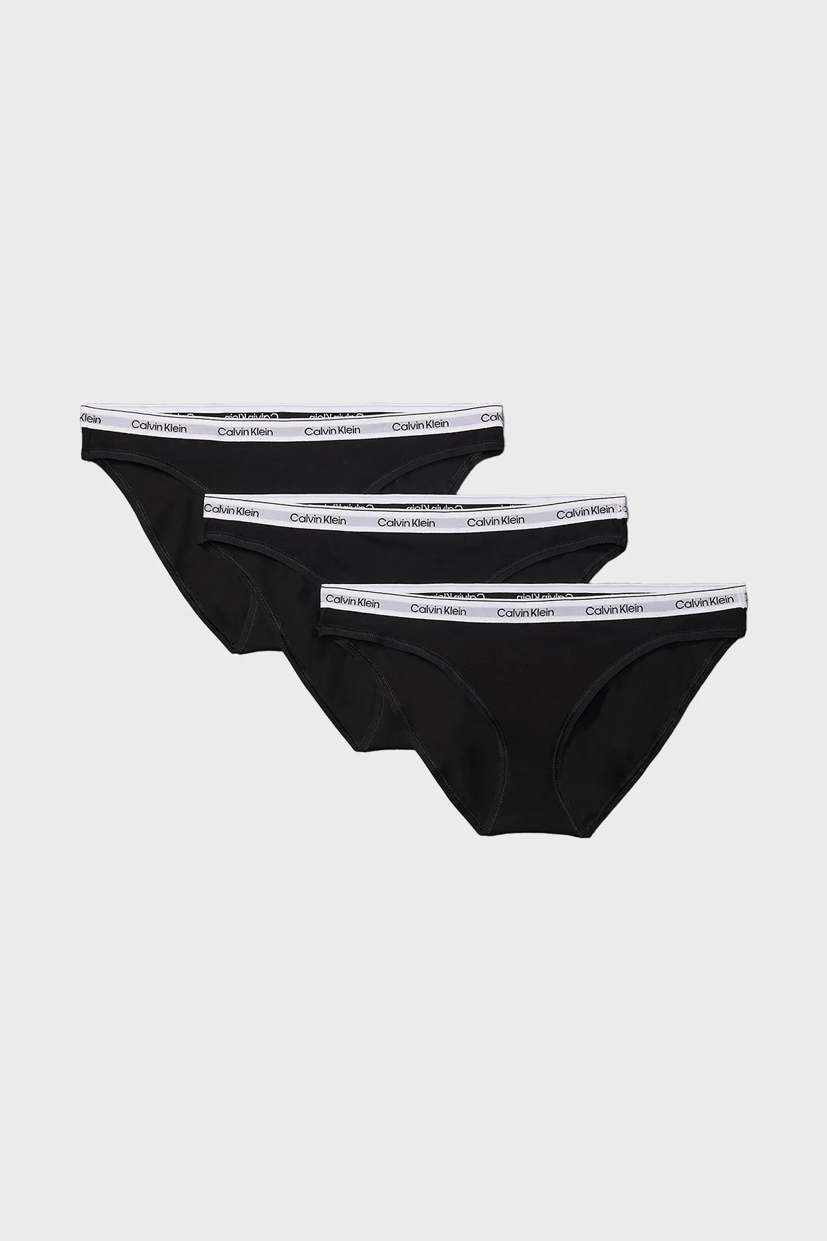 Calvin Klein Streç Pamuklu Düşük Bel 3 Pack 000QD5207EUB1 Bayan Külot 000QD5207E UB1 SİYAH - 1