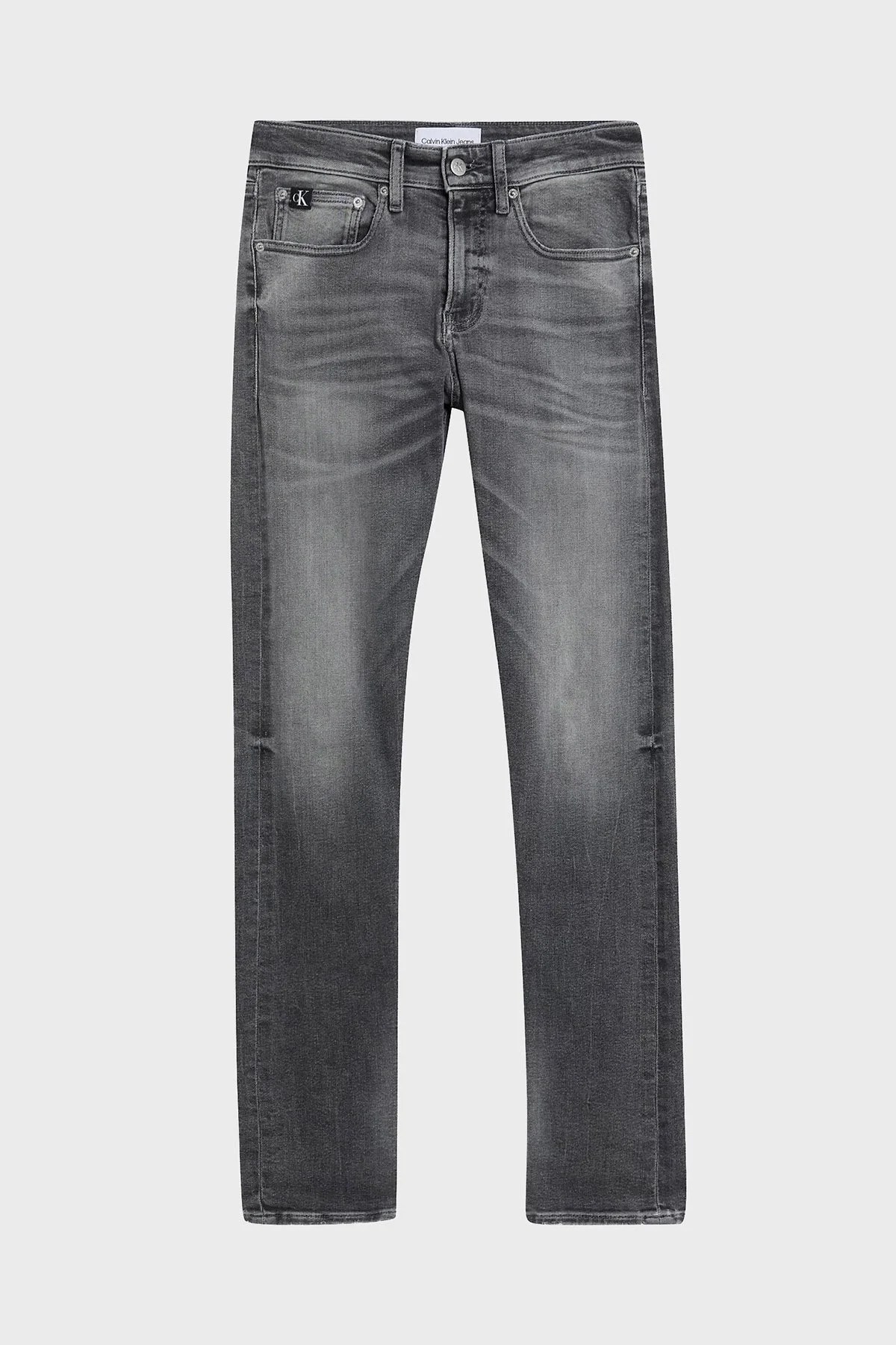 Calvin Klein Streç Pamuklu Düşük Bel Skinny Fit Dar Paça Jeans Erkek Pantolon J30J322838 1BZ GRİ - 5