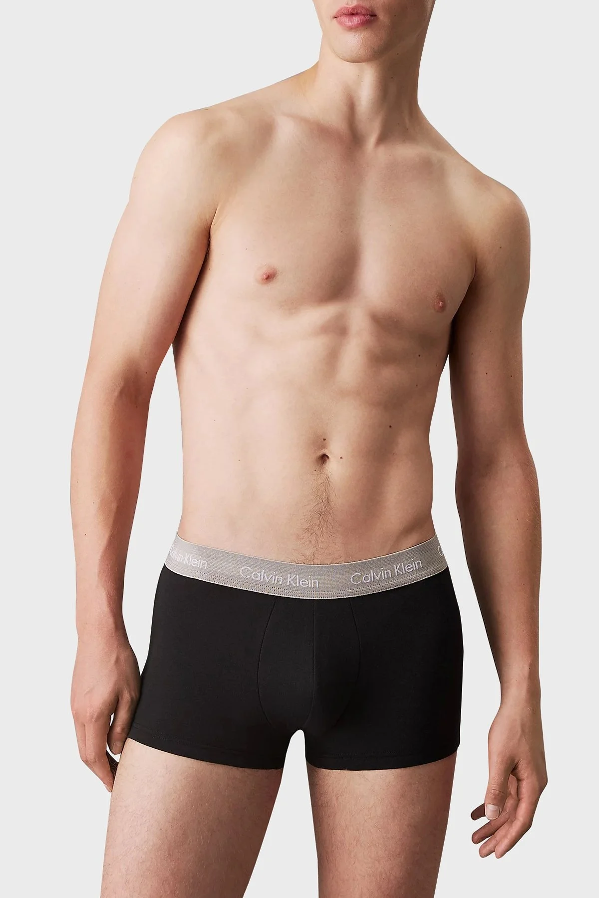 Calvin Klein Streç Pamuklu Logo Yazılı 3 Pack 0000U2664GQ41 Erkek Boxer 0000U2664G Q41 SİYAH - 5