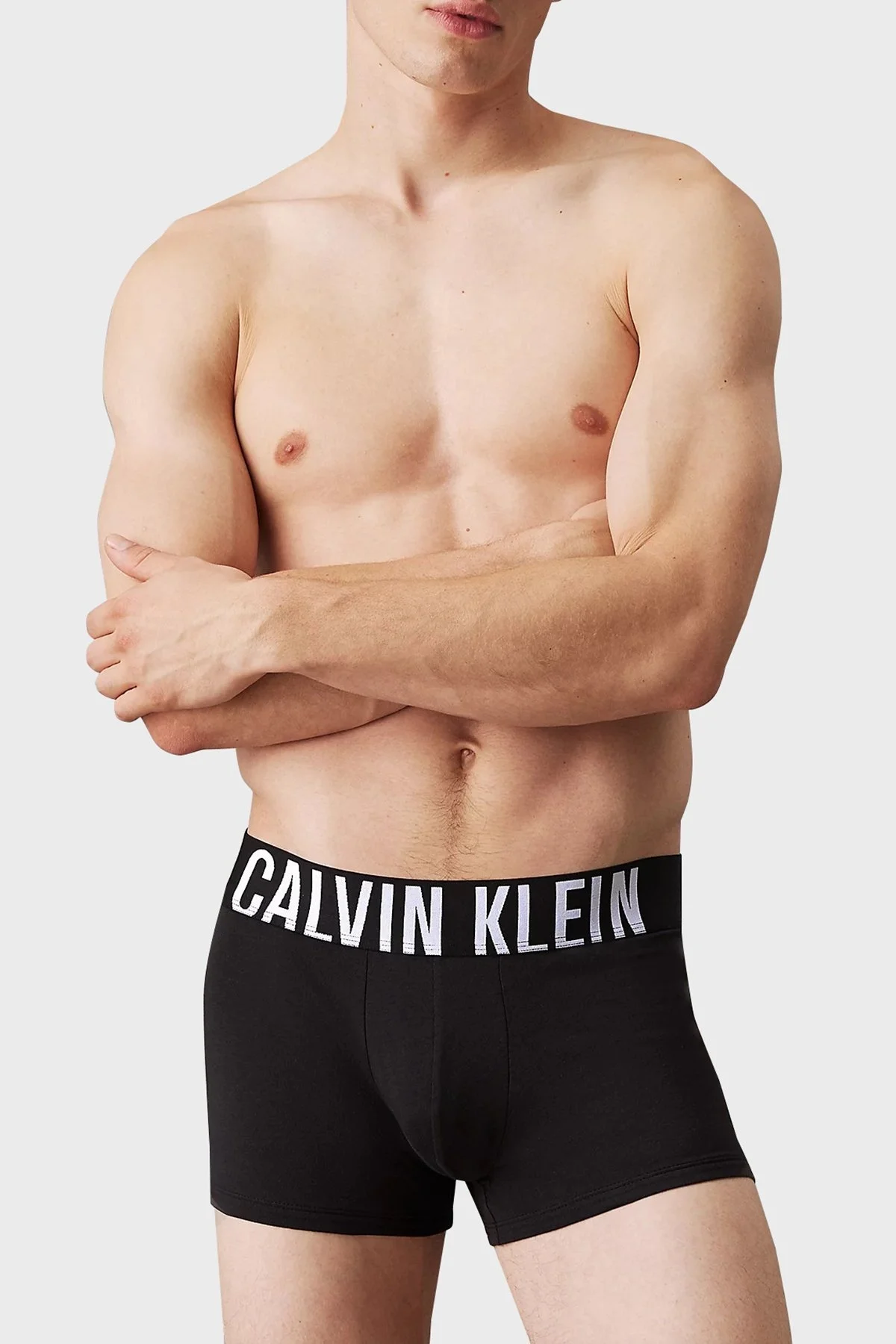Calvin Klein Streç Pamuklu Logo Yazılı 3 Pack 000NB3608AQTJ Erkek Boxer 000NB3608A QTJ SİYAH - 2