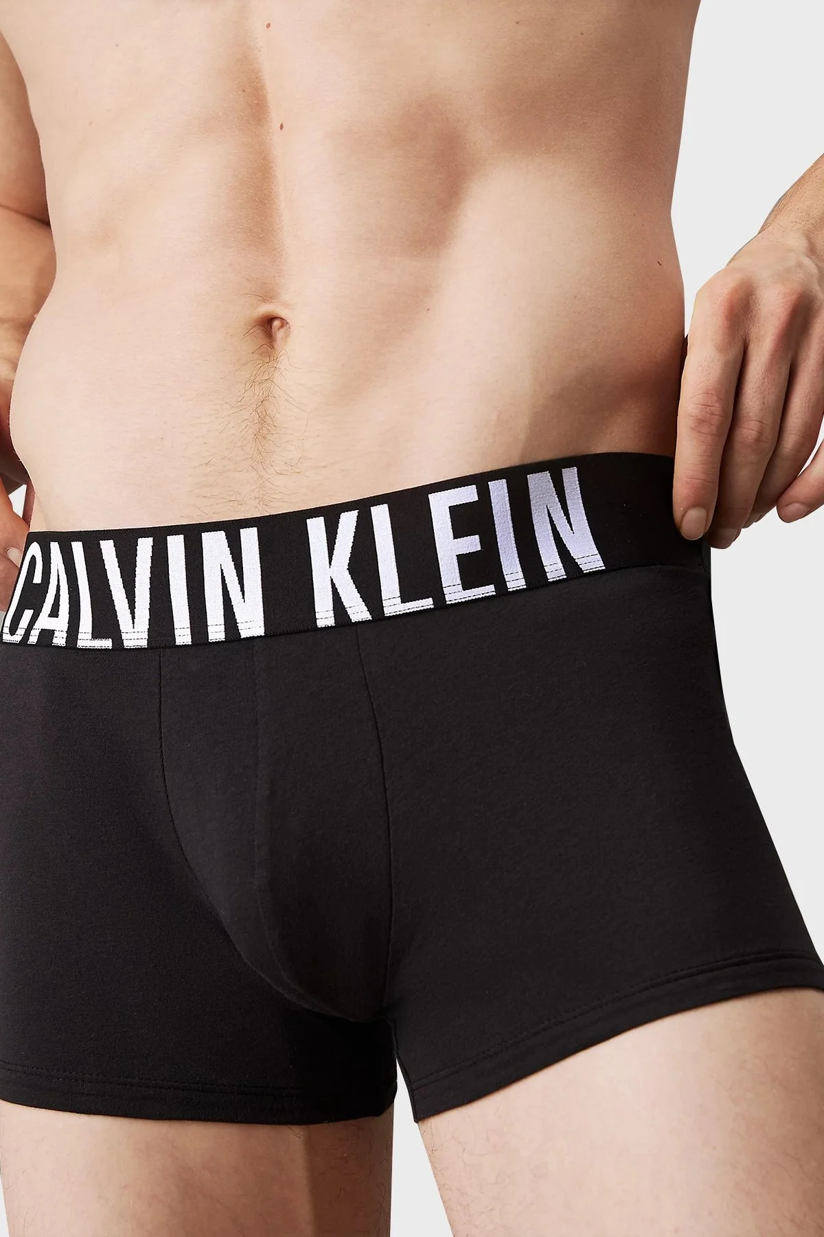 Calvin Klein Streç Pamuklu Logo Yazılı 3 Pack 000NB3608AQTJ Erkek Boxer 000NB3608A QTJ SİYAH - 4