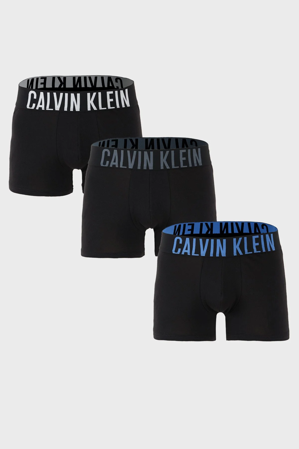 Calvin Klein Streç Pamuklu Logolu 3 Pack 000NB3608AZDM Erkek Boxer 000NB3608A ZDM SİYAH - 1