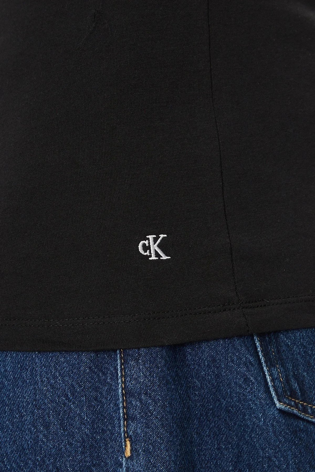 Calvin Klein Streç Pamuklu Regular Fit Bisiklet Yaka 3 Pack LV00NB4185UB1 Erkek T Shirt LV00NB4185 UB1 SİYAH - 12