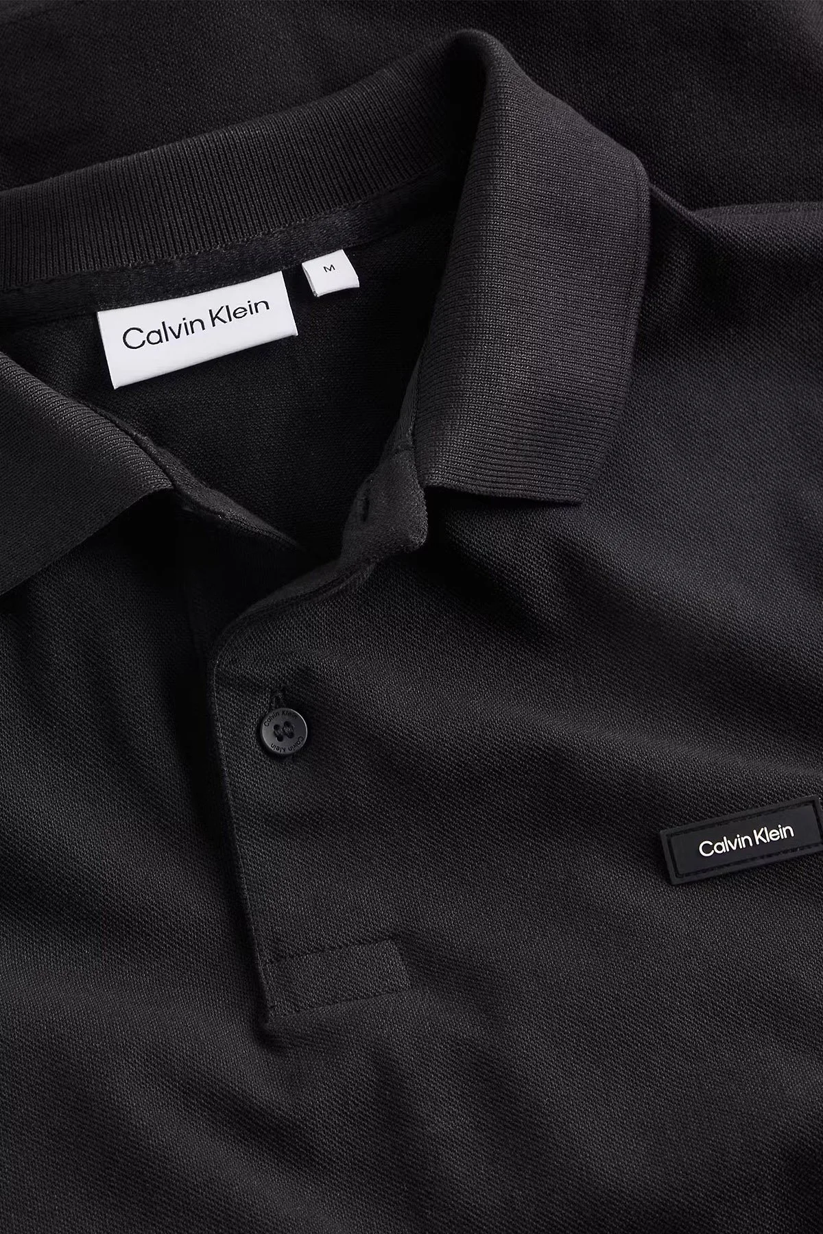 Calvin Klein Streç Pamuklu Regular Fit Düğmeli K10K111674BEH Erkek Polo Yaka T Shirt K10K111674 BEH SİYAH - 6