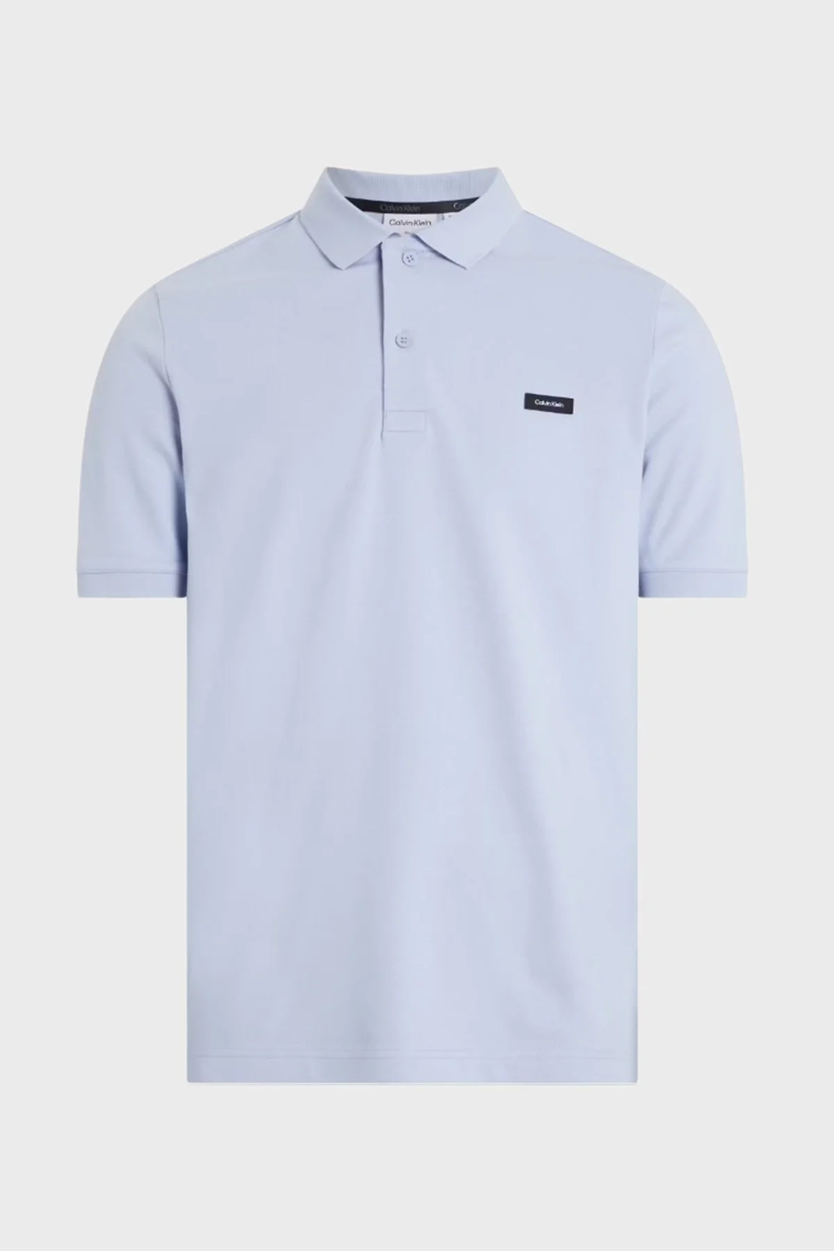 Calvin Klein Streç Pamuklu Regular Fit Düğmeli K10K111674DWE Erkek Polo Yaka T Shirt K10K111674 DWE MAVİ - 2
