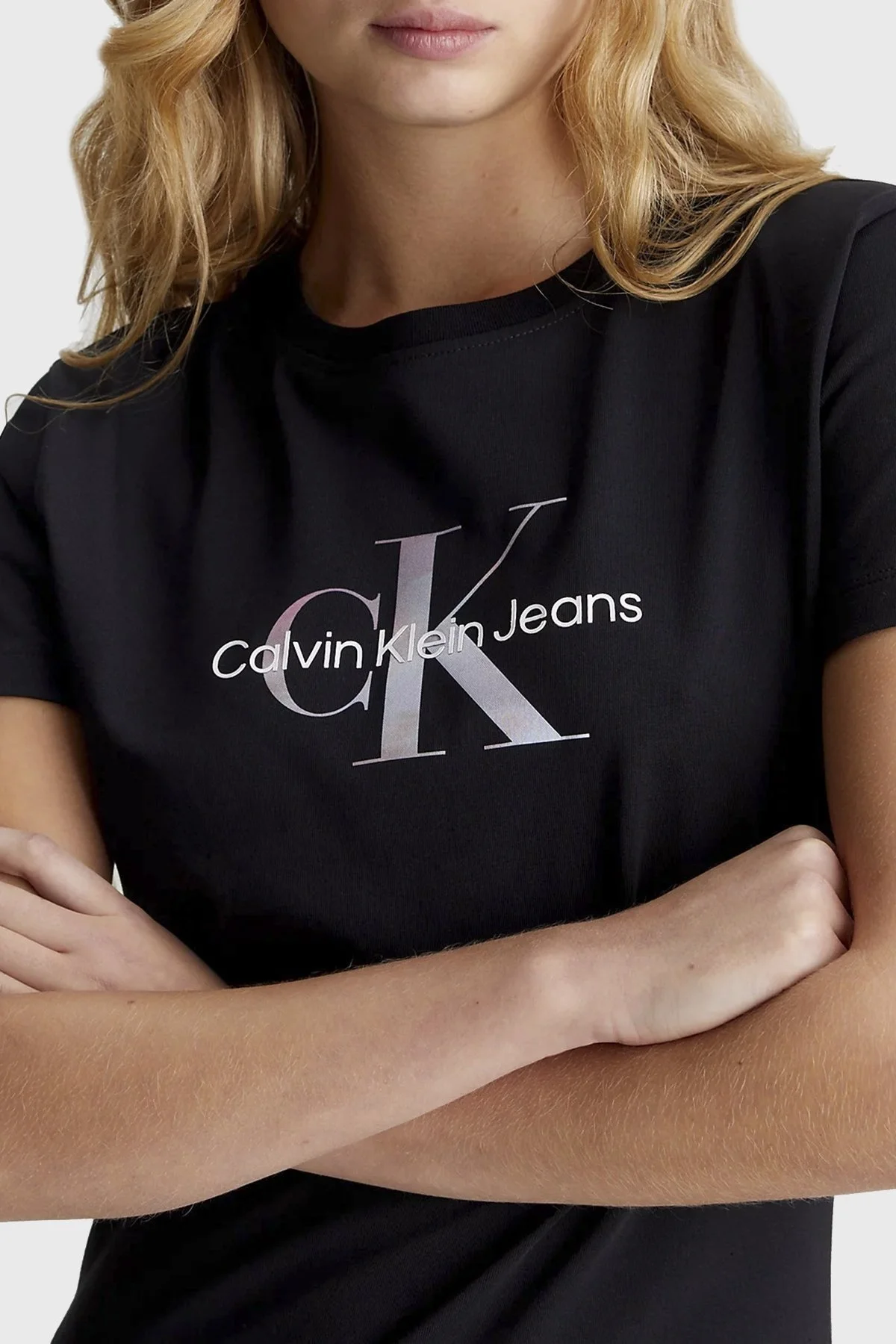 Calvin Klein Streç Pamuklu Regular Fit Mini J20J223056BEH Bayan Elbise J20J223056 BEH SİYAH - 3