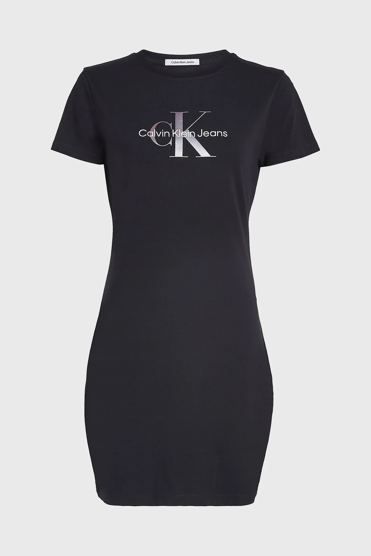 Calvin Klein Streç Pamuklu Regular Fit Mini J20J223056BEH Bayan Elbise J20J223056 BEH SİYAH - 5