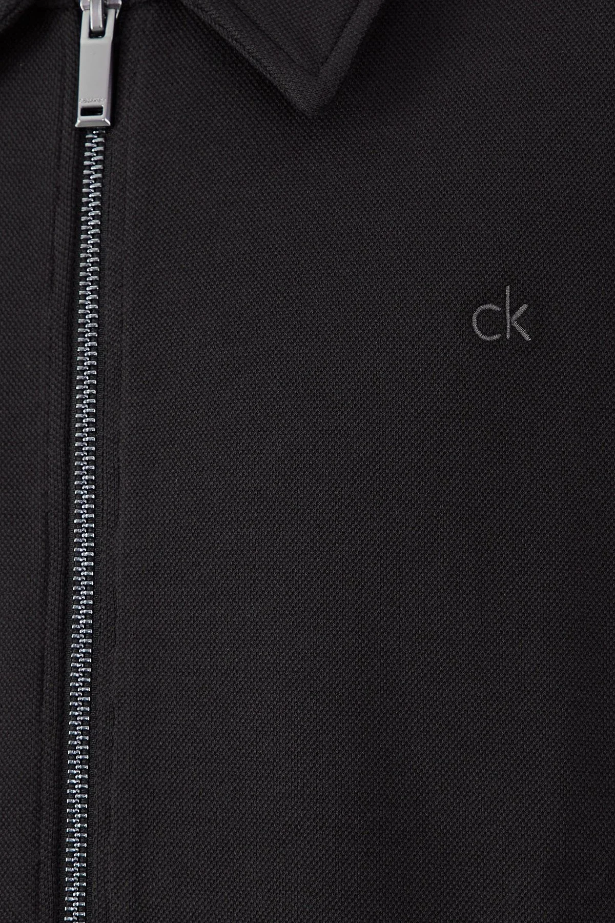 Calvin Klein Streç Pamuklu Regular Fit Polo Yaka K10K113559BEH Erkek Sweat K10K113559 BEH SİYAH - 6