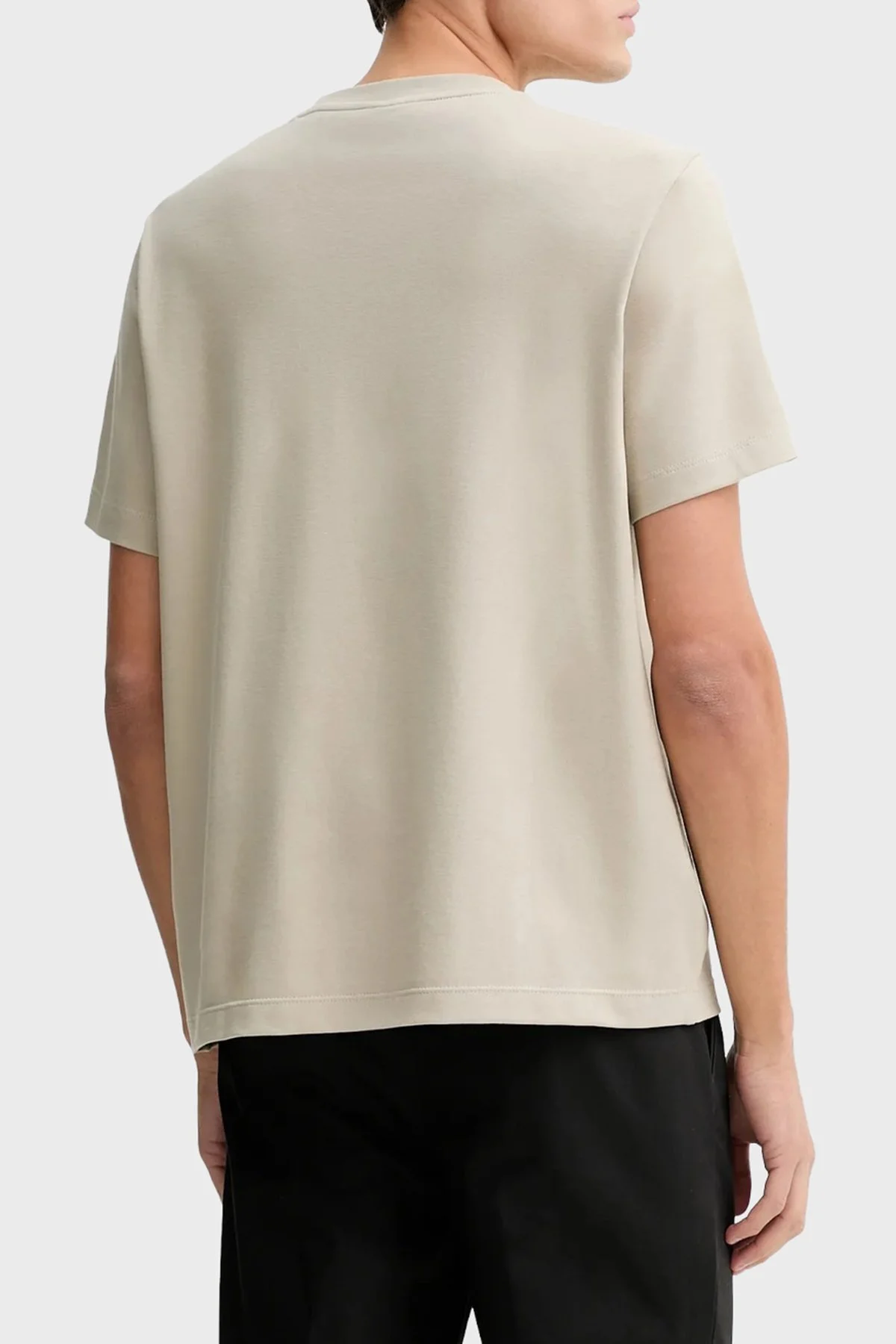 Calvin Klein Streç Pamuklu Regular Fit Sıfır Yaka LV04LC241G2F3 Erkek T Shirt LV04LC241G 2F3 ANTRASİT - 3