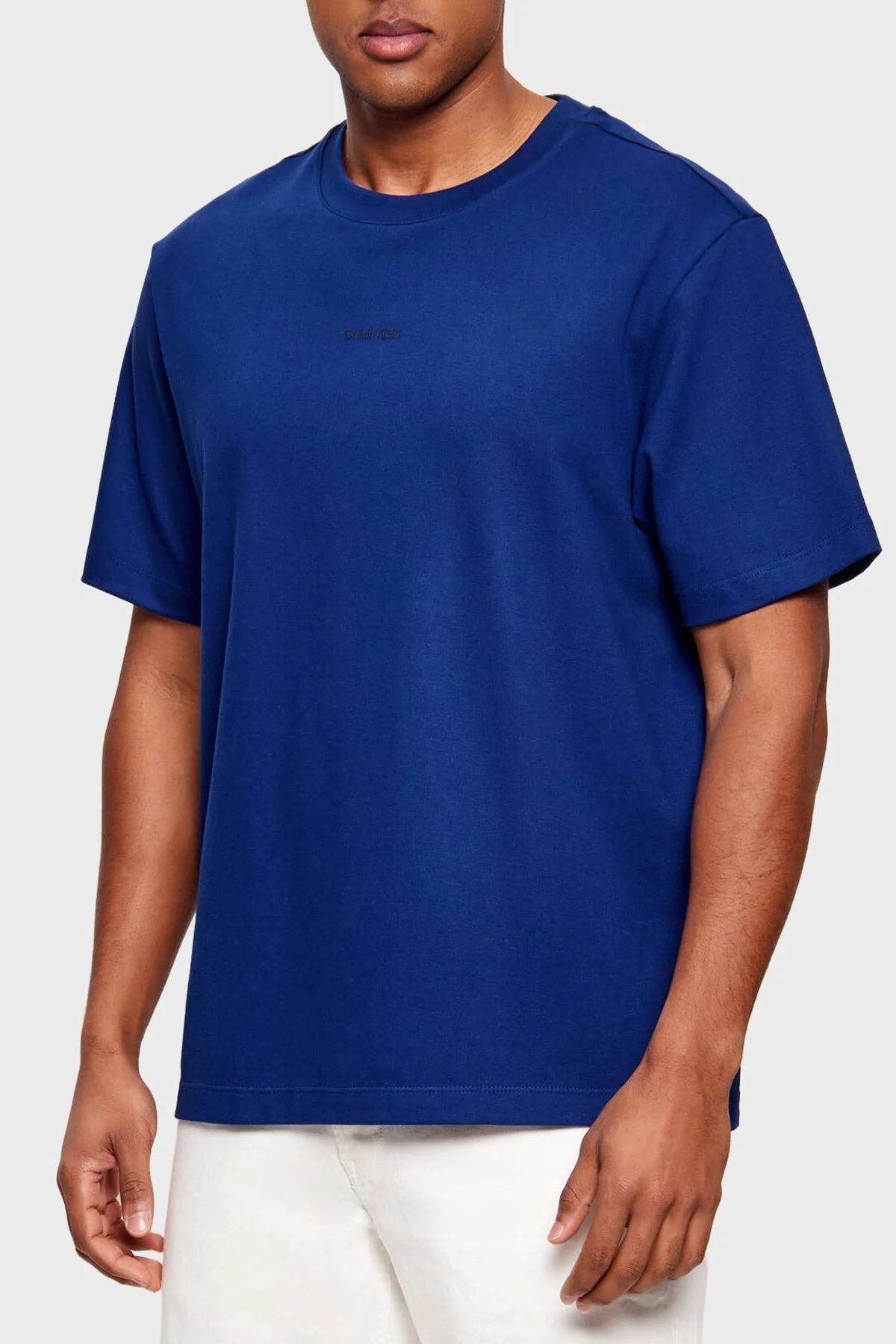 Calvin Klein Streç Pamuklu Regular Fit Sıfır Yaka LV04LC241GC7K Erkek T Shirt LV04LC241G C7K SAKS - 1