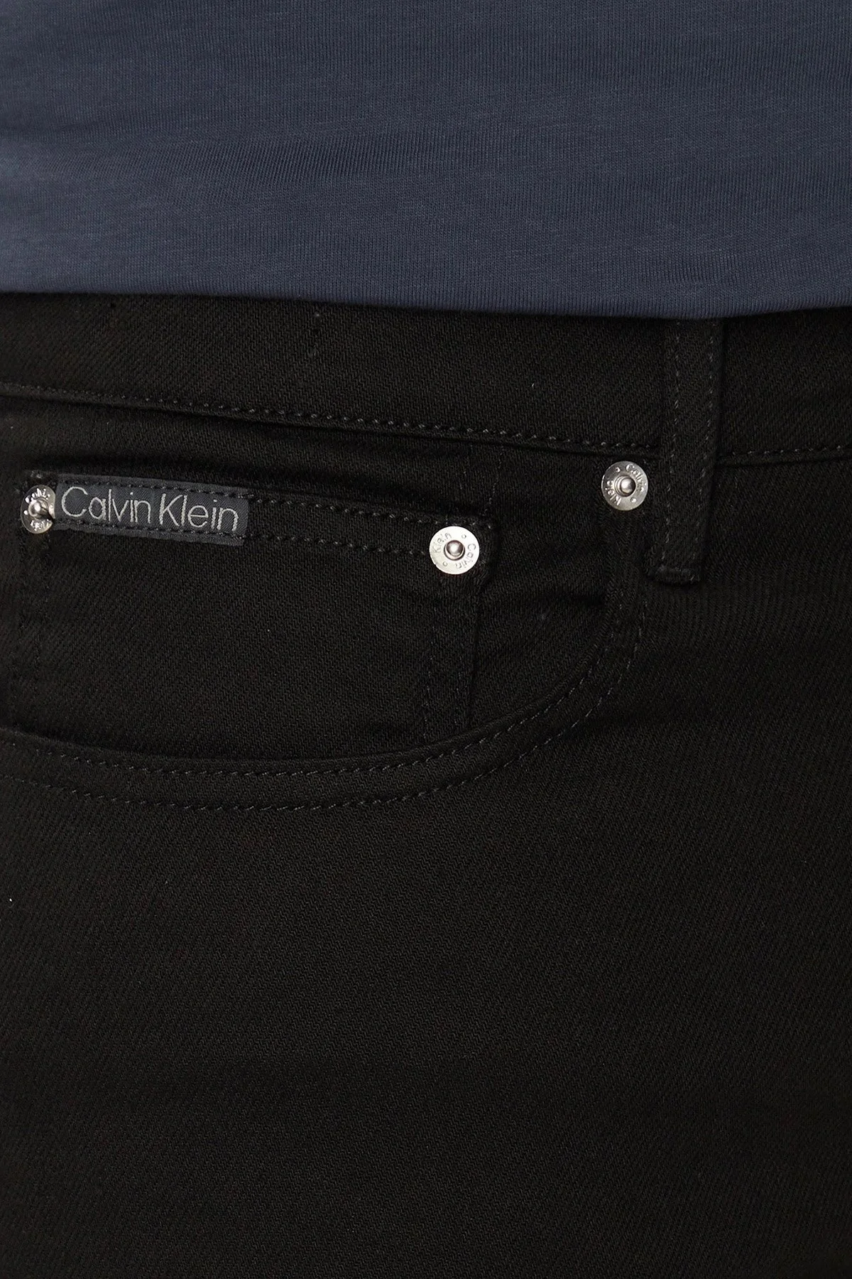 Calvin Klein Streç Pamuklu Skinny Fit Düşük Bel Dar Paça Jeans J30J3259701BY Erkek Kot Pantolon J30J325970 1BY SİYAH - 3