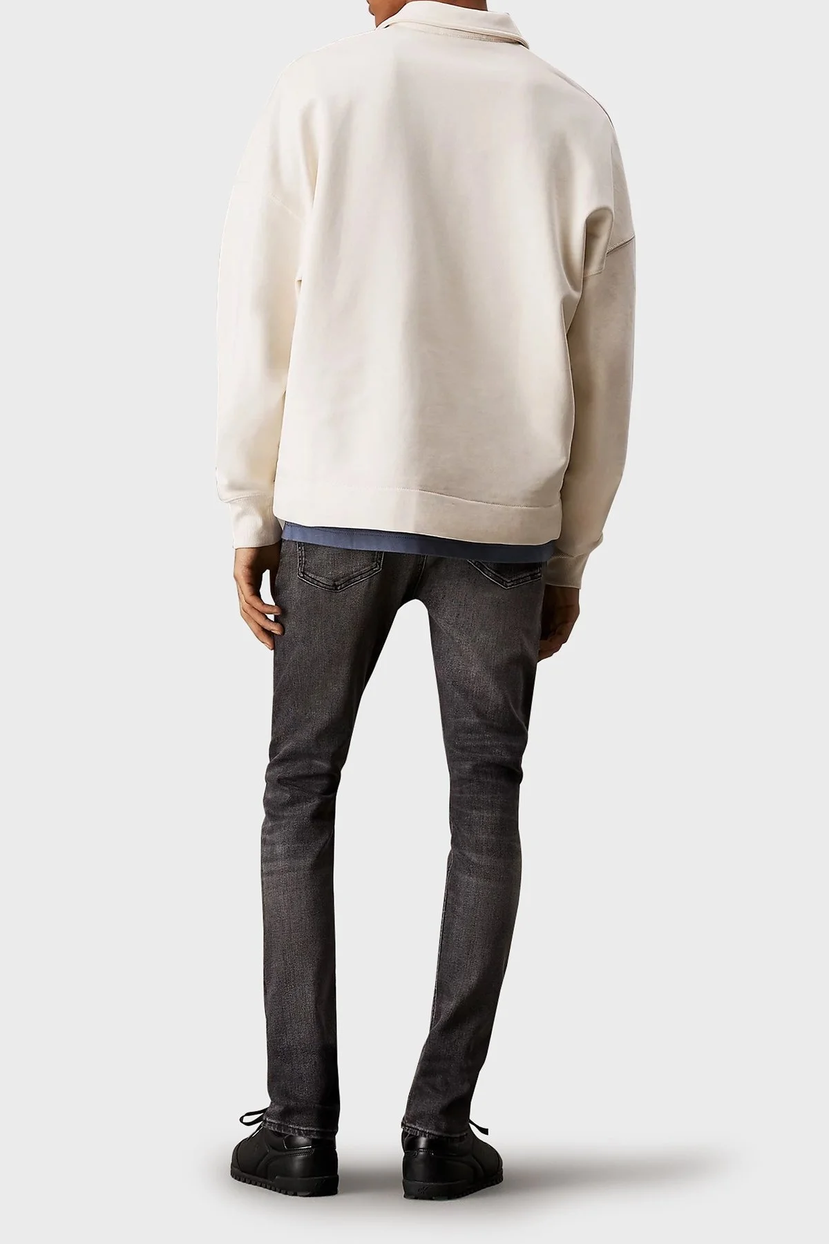 Calvin Klein Streç Pamuklu Skinny Fit Düşük Bel Dar Paça Jeans J30J3271501BY Erkek Kot Pantolon J30J327150 1BY SİYAH - 8