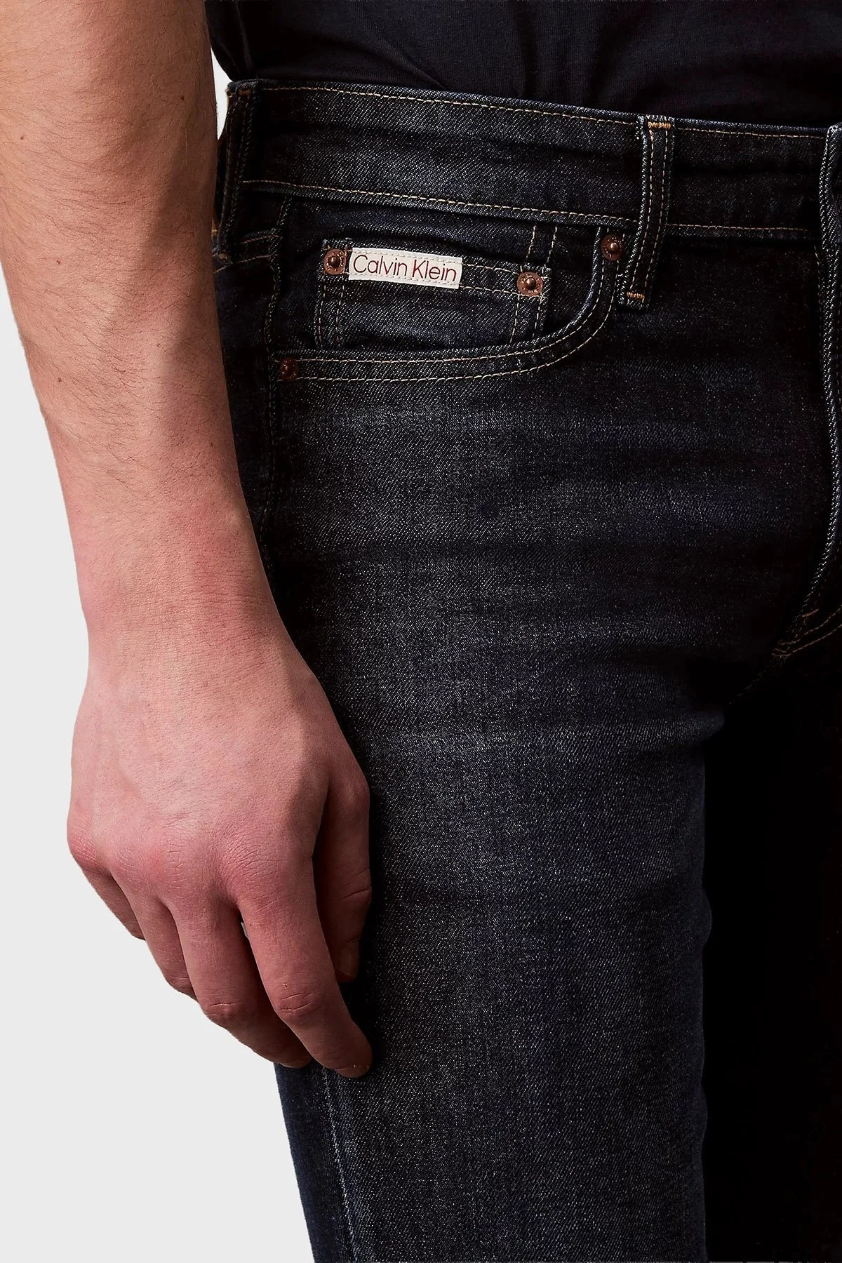 Calvin Klein Streç Pamuklu Skinny Fit Düşük Bel Dar Paça Jeans LV04RB740GUB2 Erkek Kot Pantolon LV04RB740G UB2 LACİVERT - 8